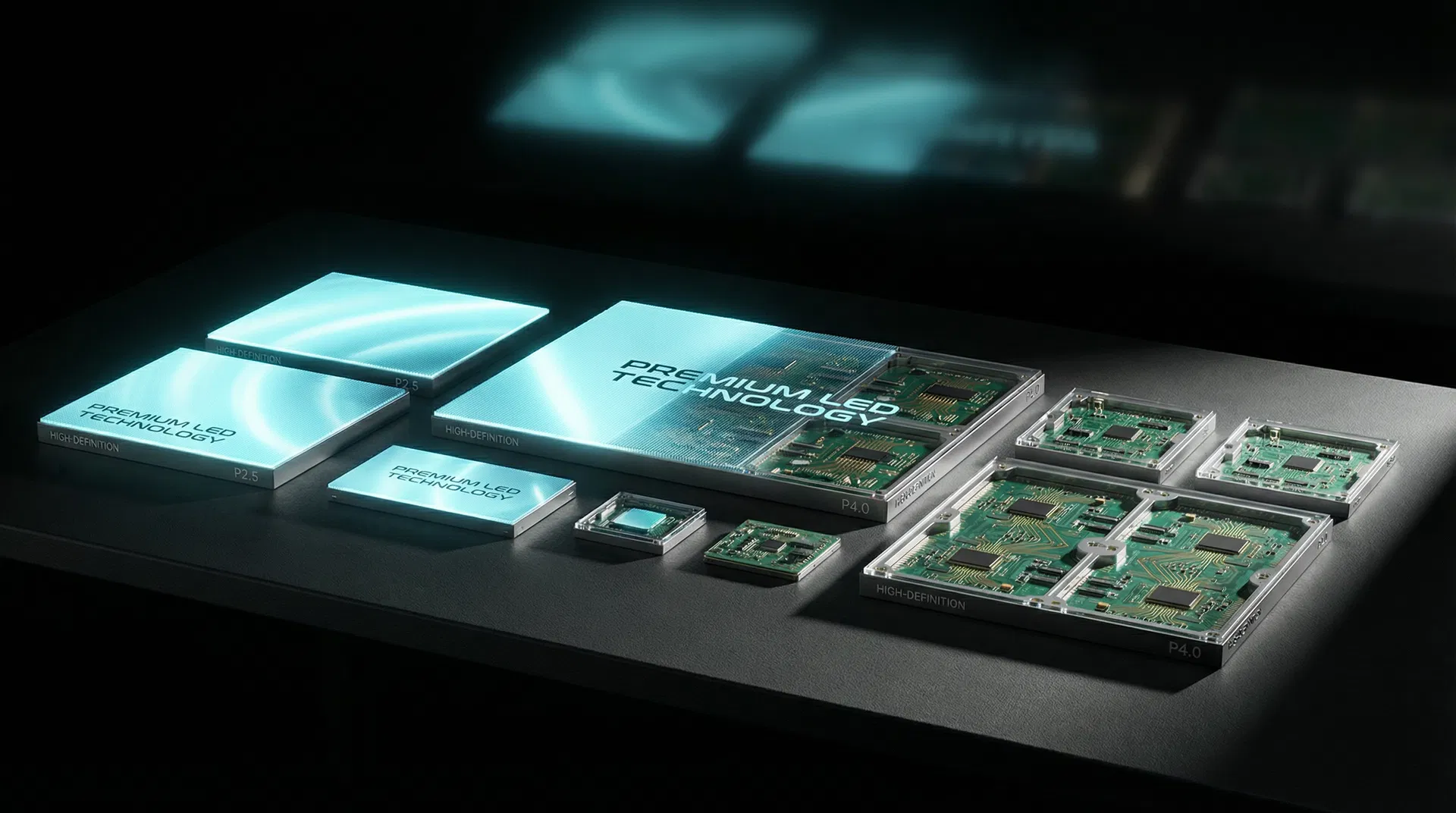 LED display modules and components