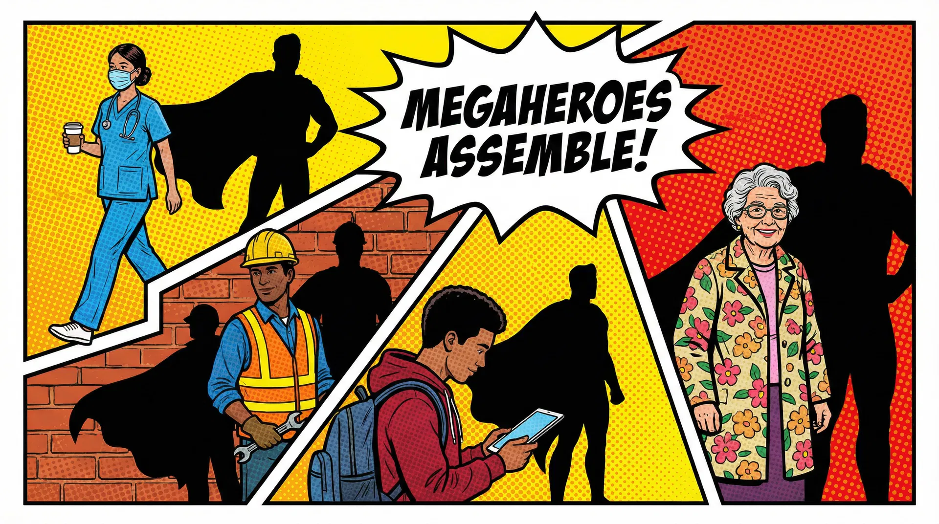 Comic Panels landing page preview