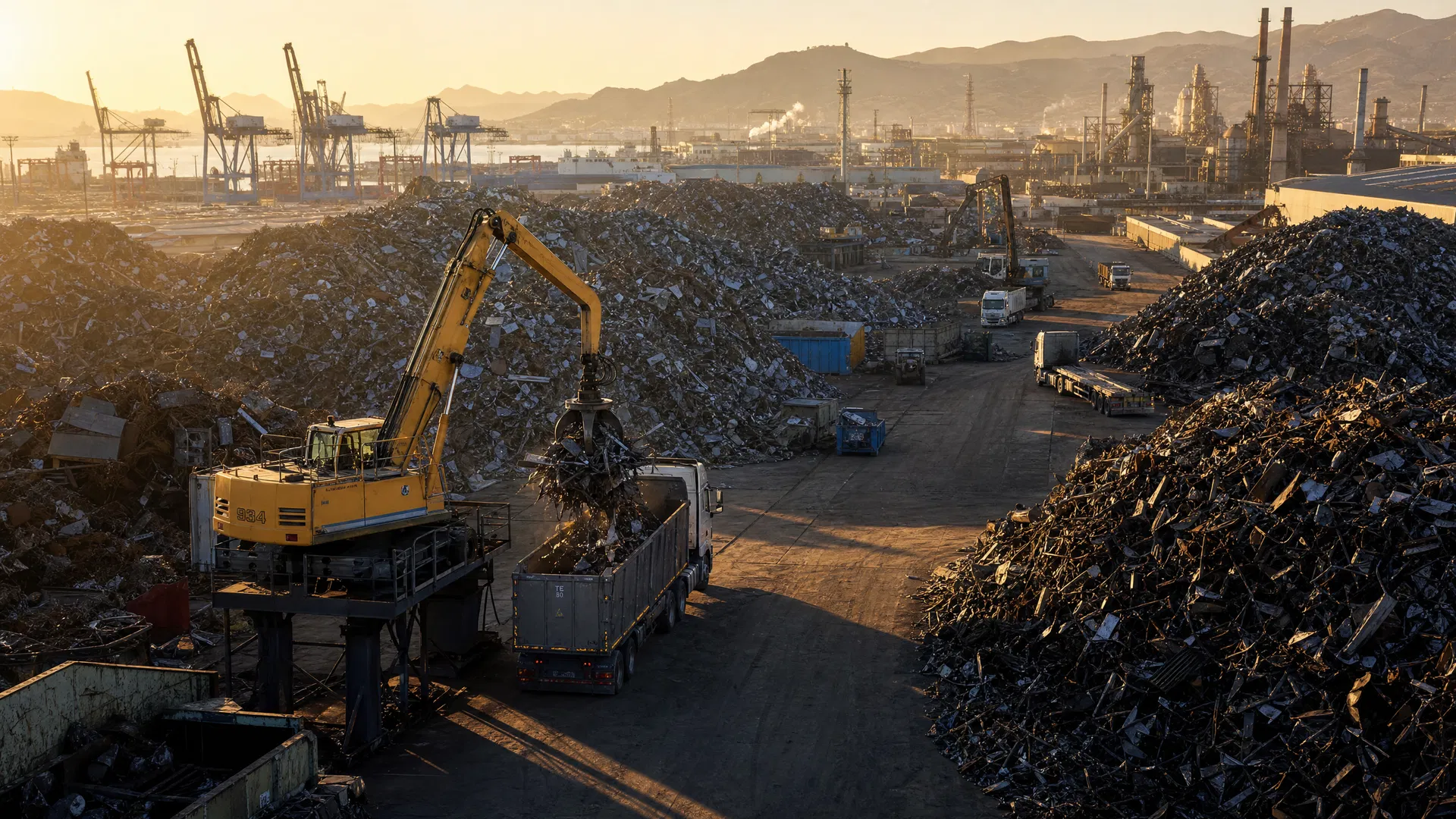 Industrial scrap yard operations