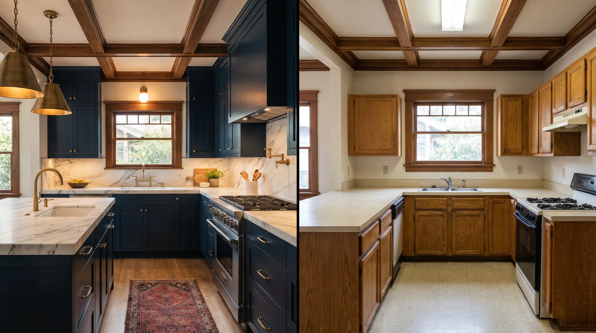 Kitchen renovation before and after — Home Projex LLC