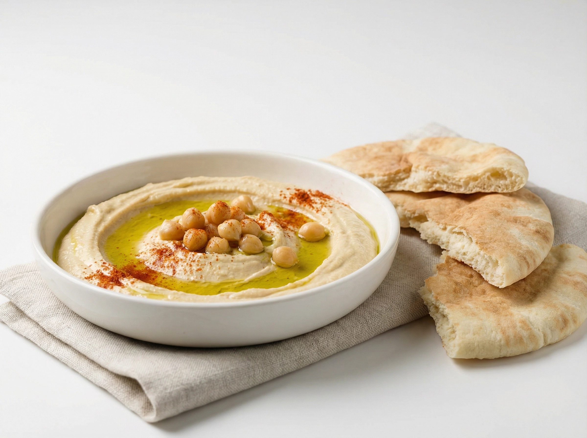 حمص بالطحينة