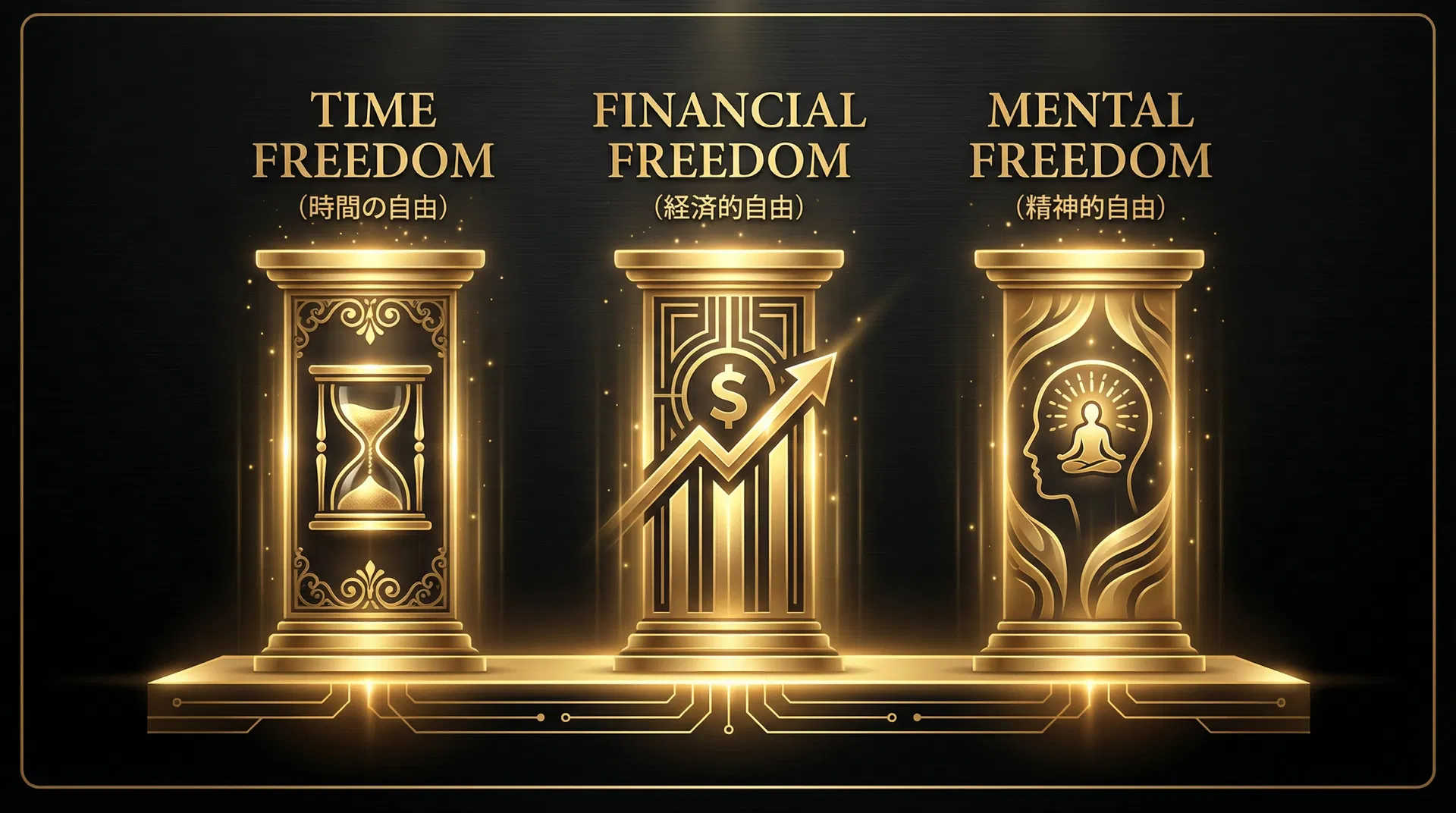 3つの自由 — 時間・精神・経済の自由