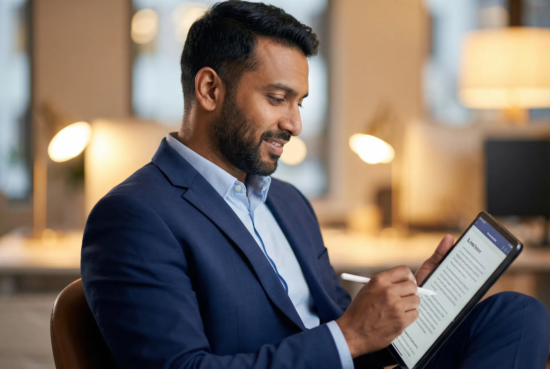 Professional reviewing their application results