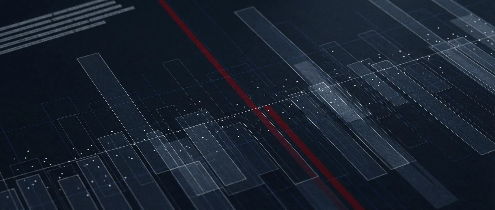 Abstract economic data visualization