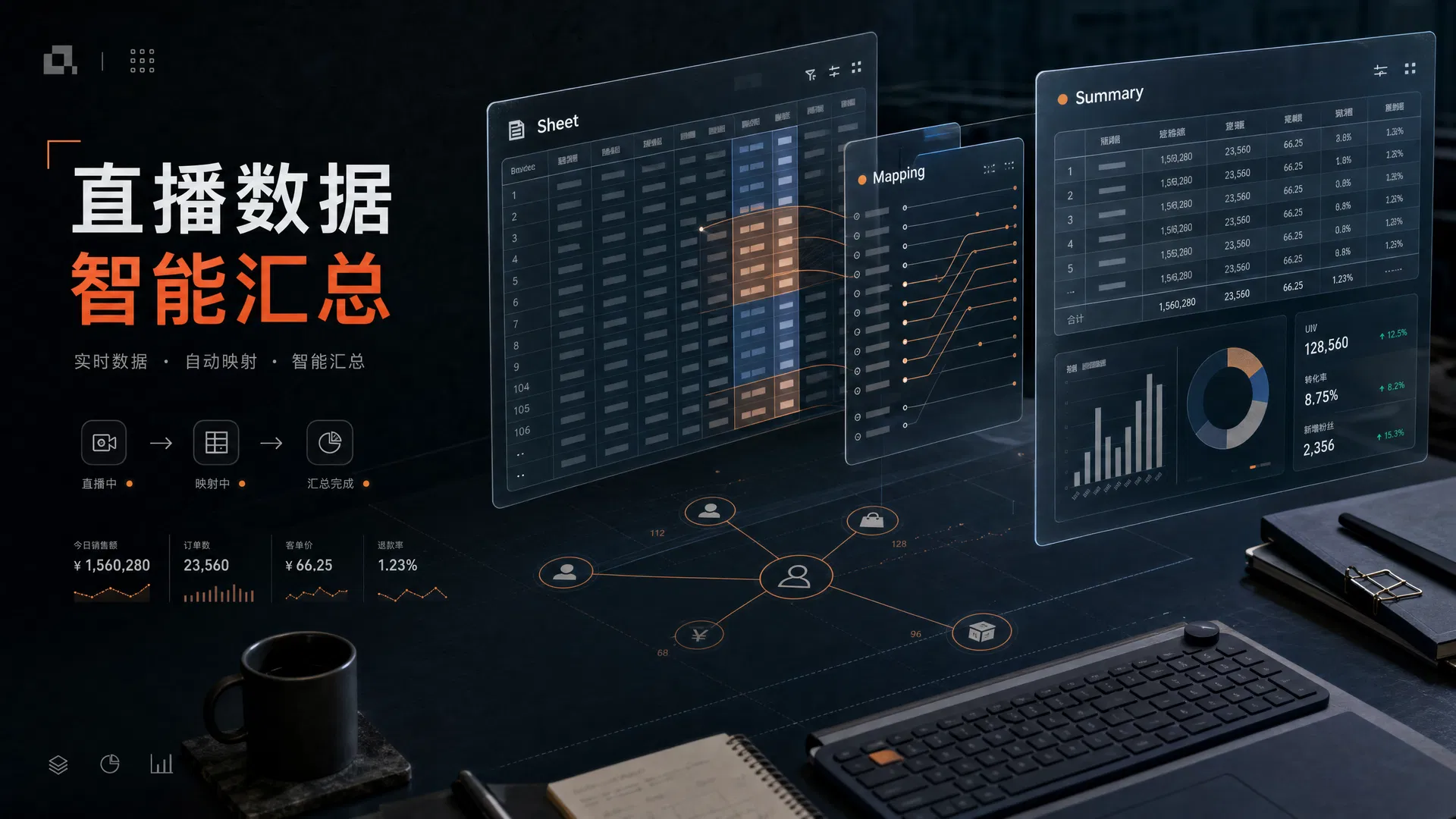 直播数据汇总数据编辑台