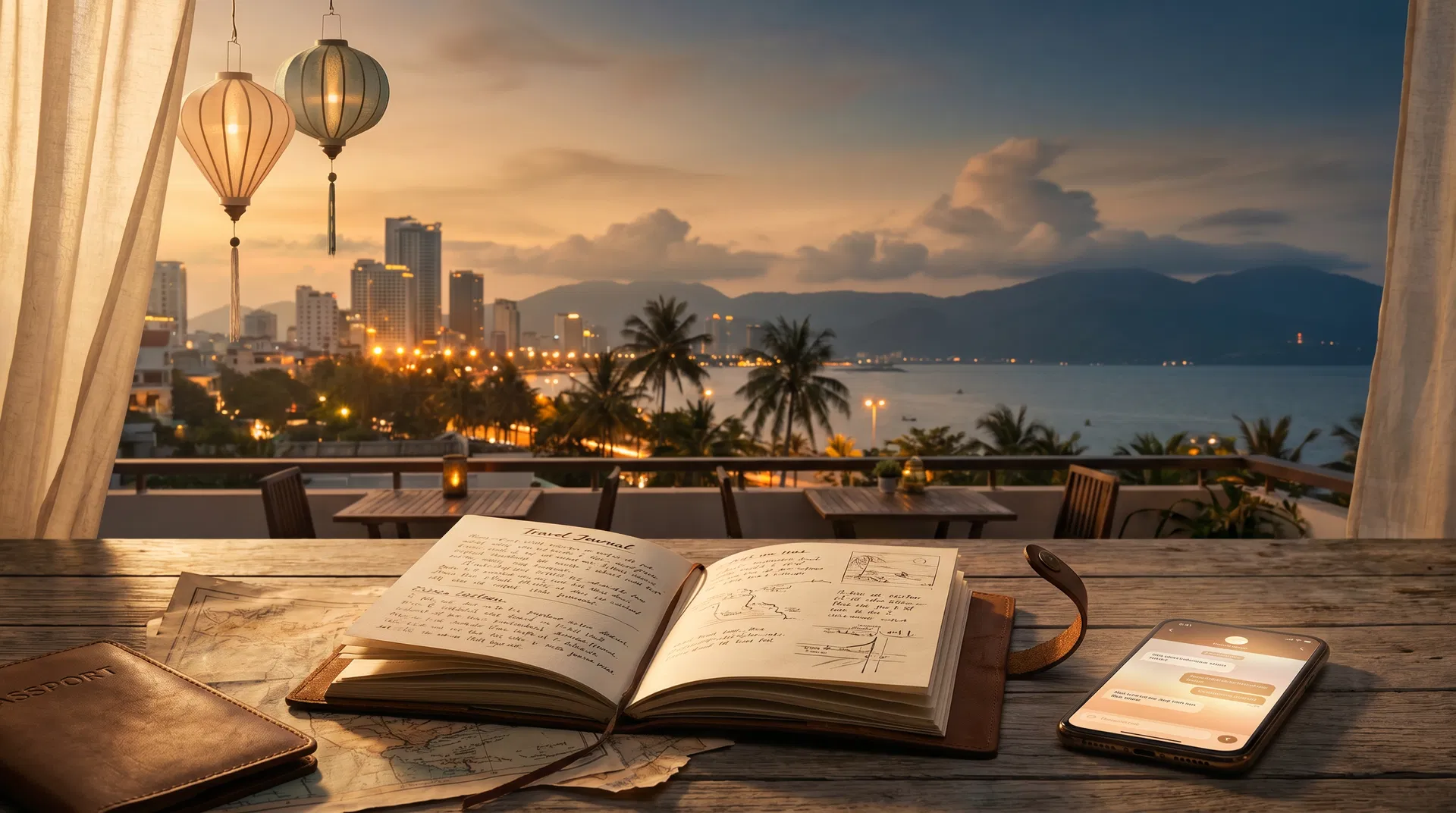 Editorial coastal Vietnam planning scene