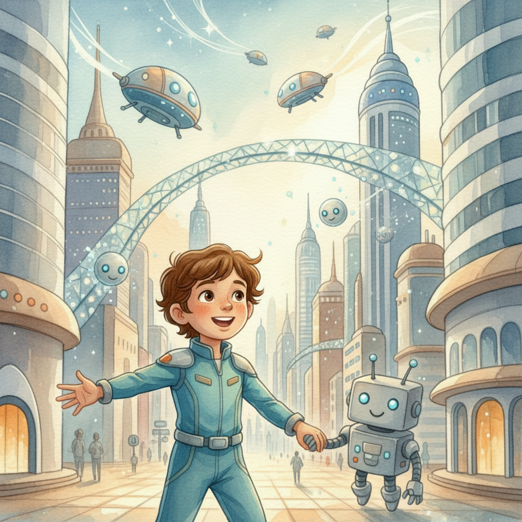 Juan and the Glitch in Neo-City