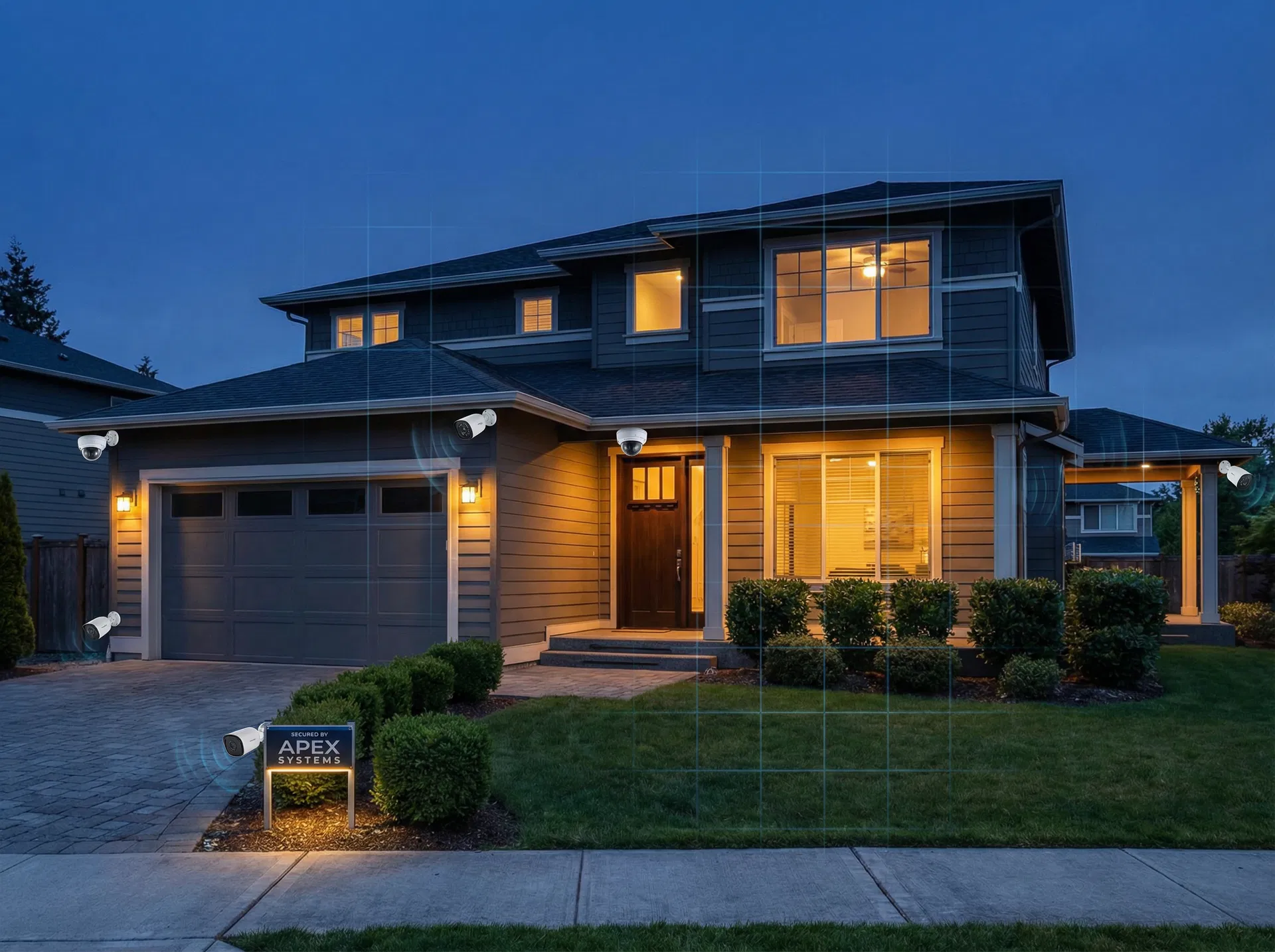 Residential security camera installation