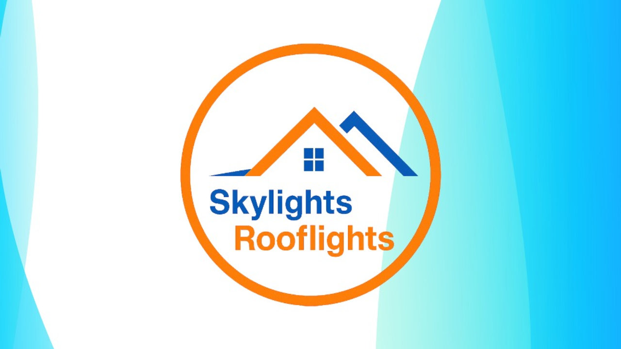 Modern roof lights installed on a contemporary flat roof bringing natural daylight into living space