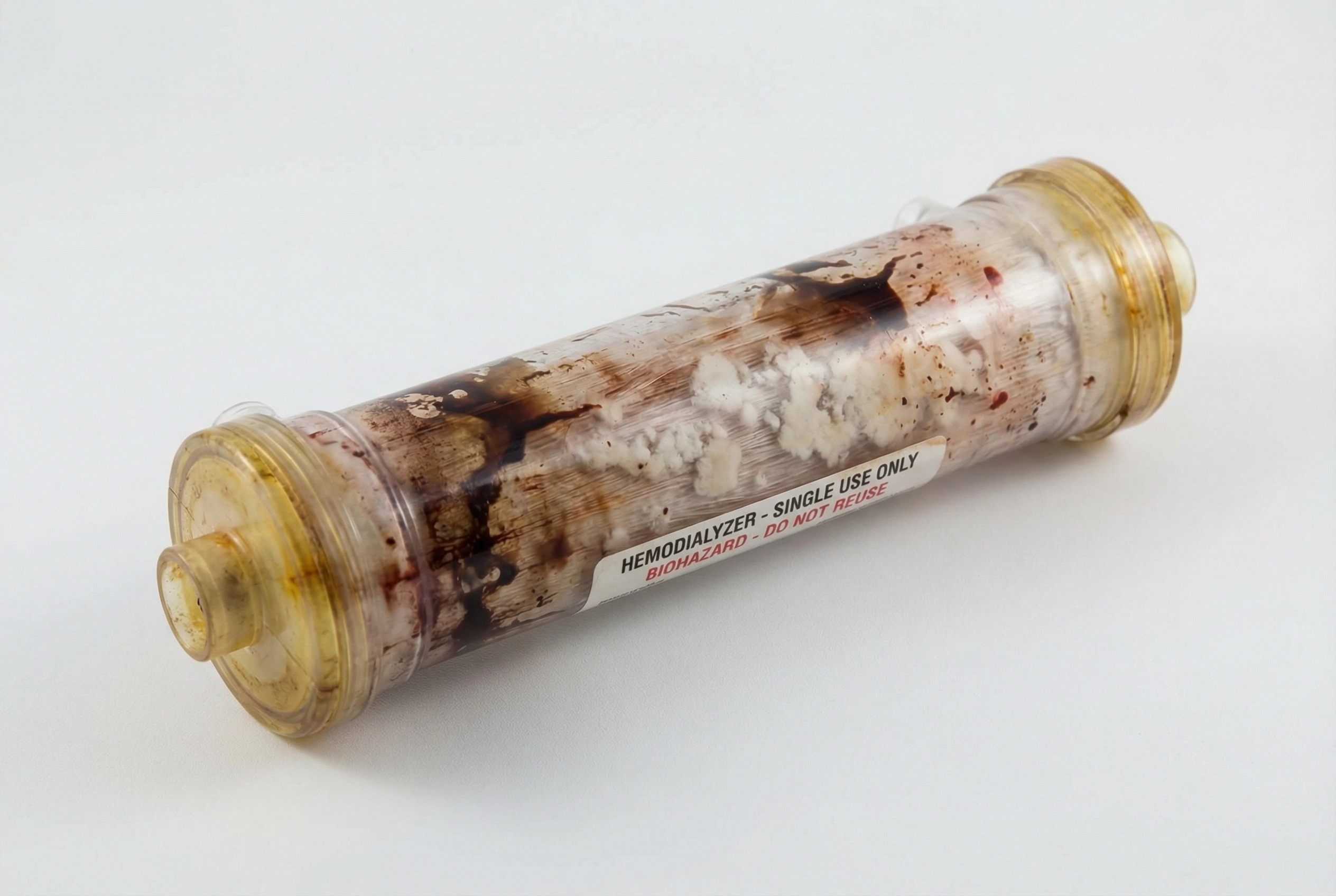 Dialisador após 20 reutilizações