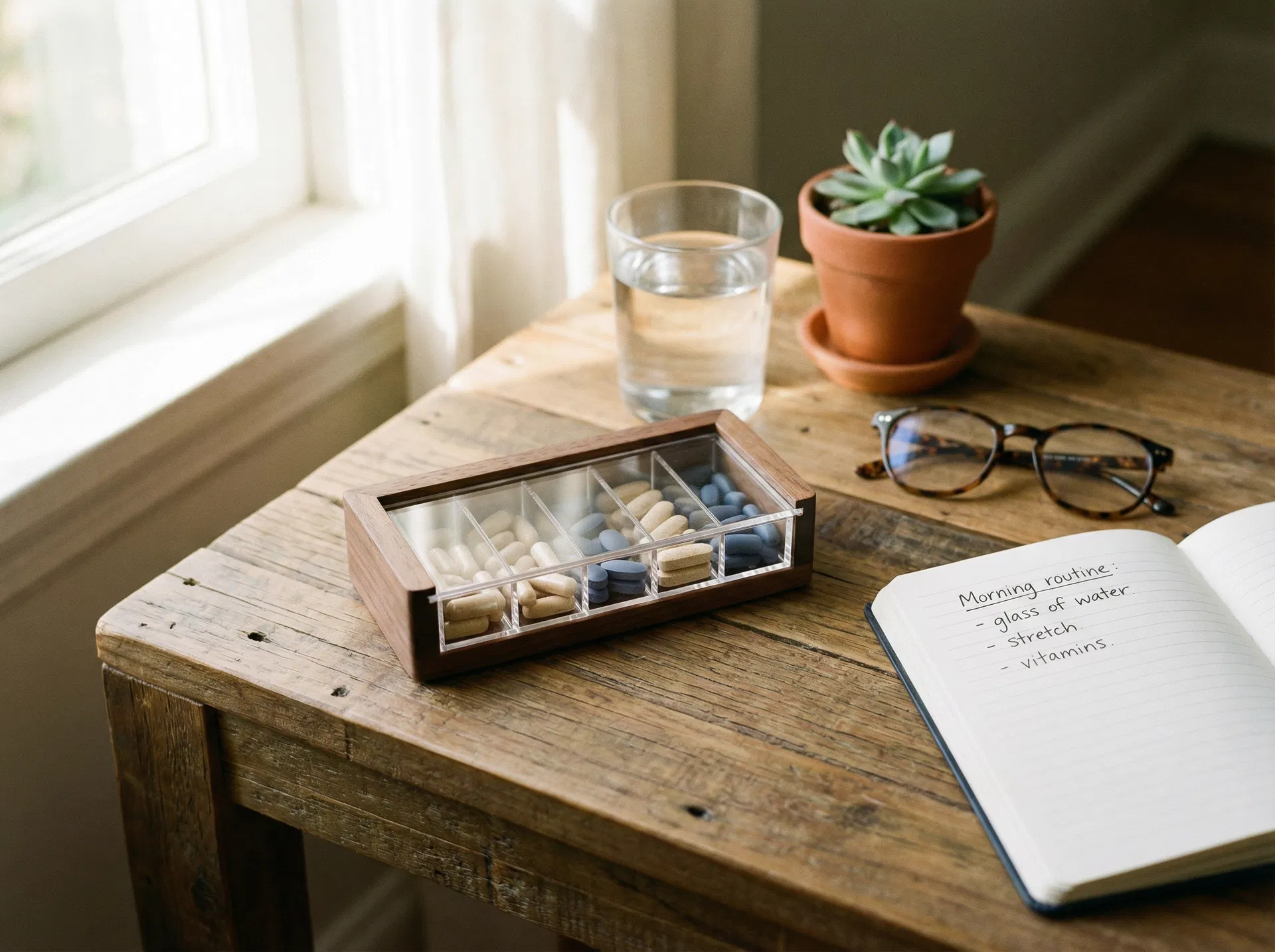 Organized medication setup
