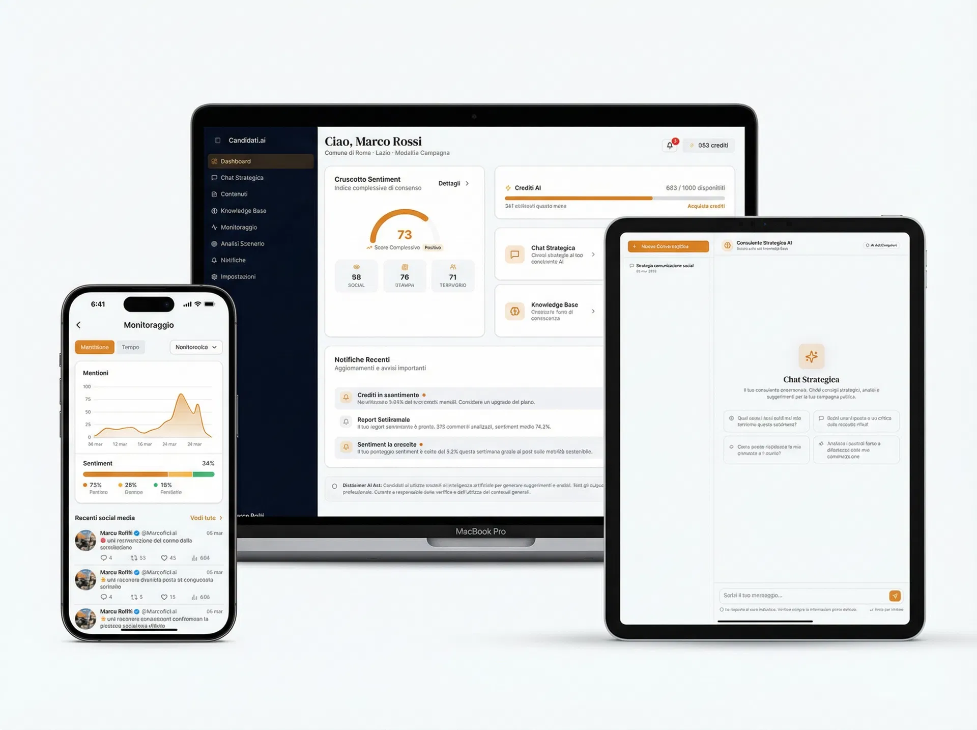 Candidati.ai - Win Elections with AI on all devices