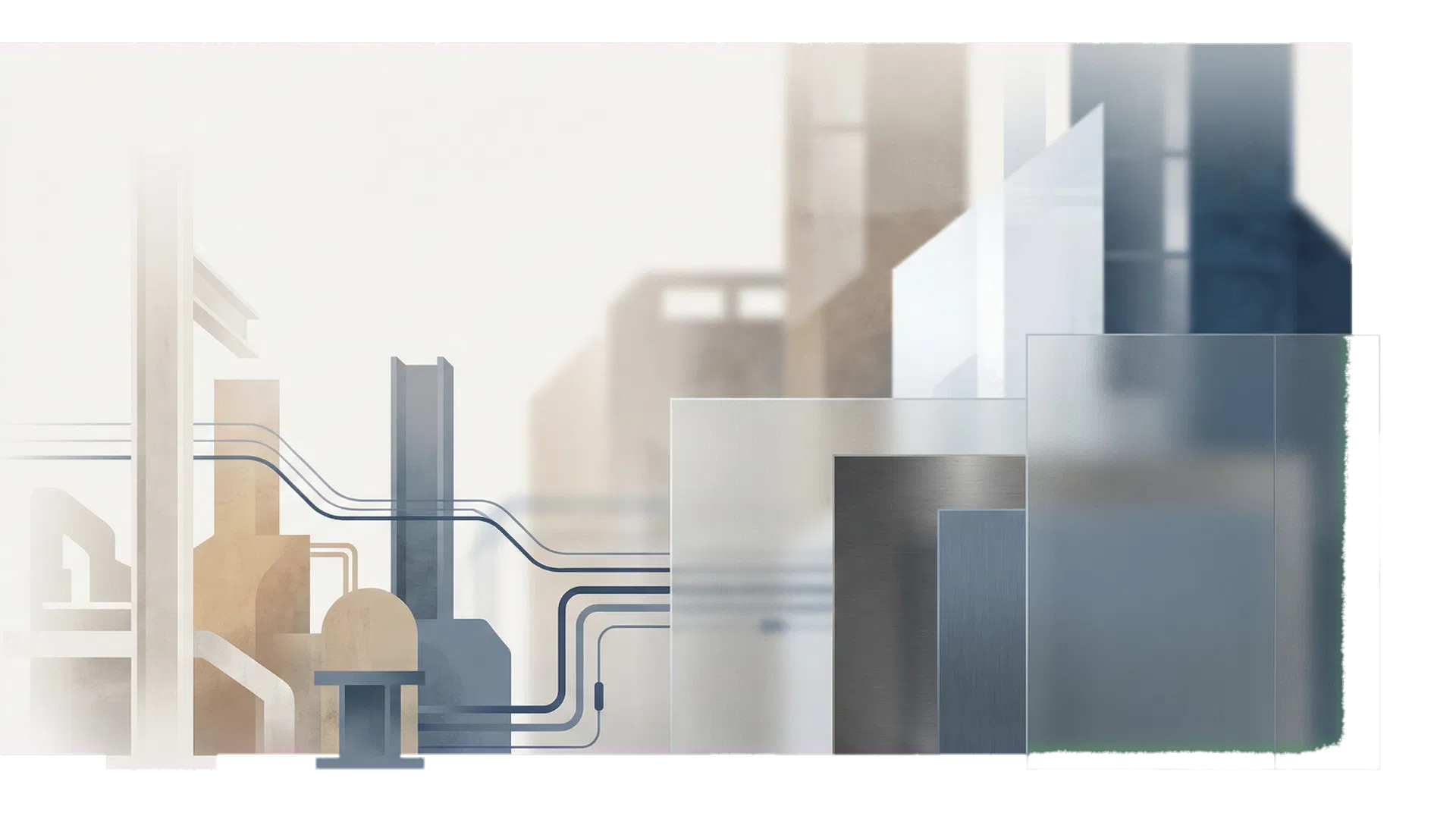 Abstract industrial composition for Kaberry Industrial Advisory