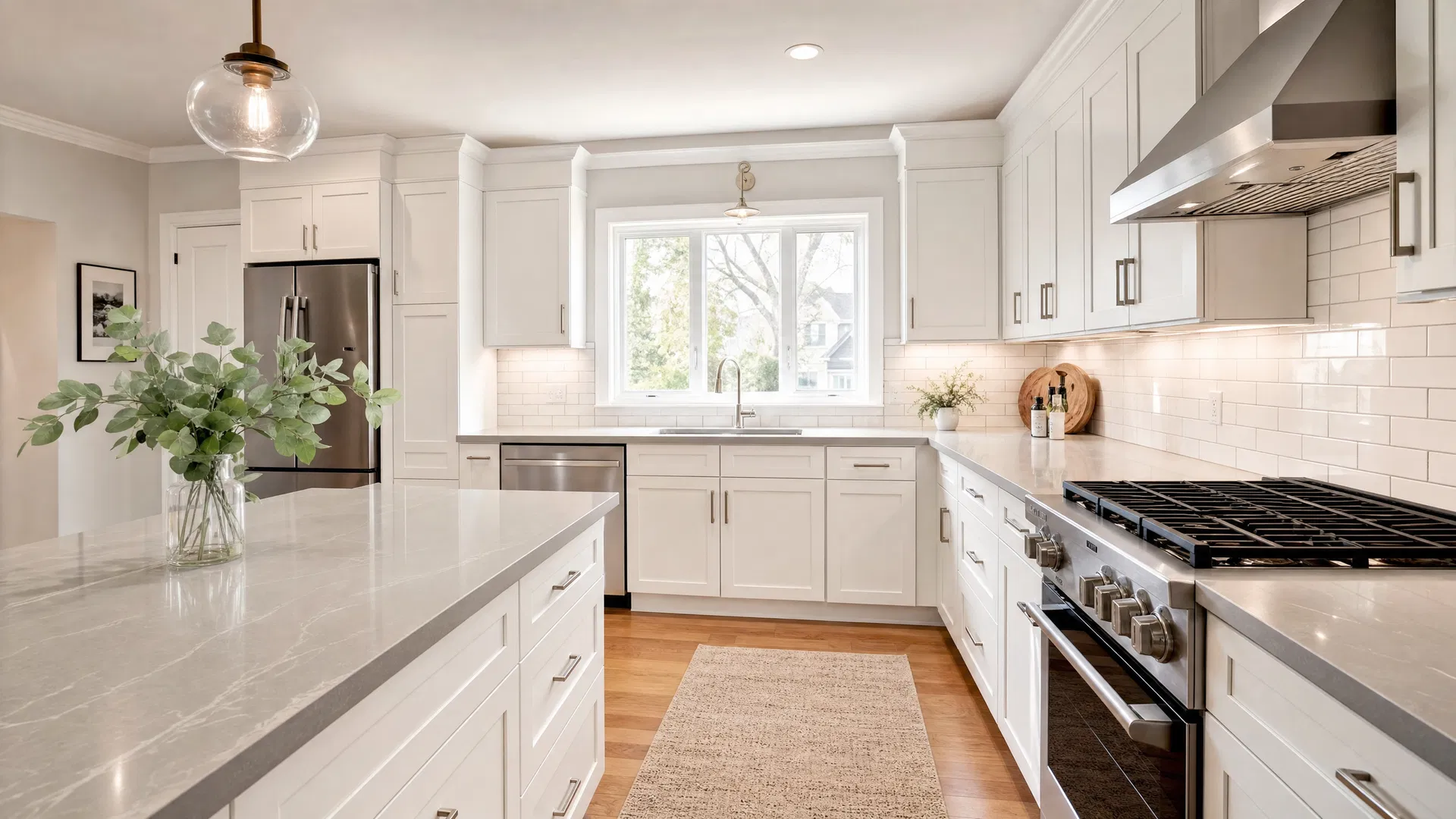 Beautiful white kitchen transformation