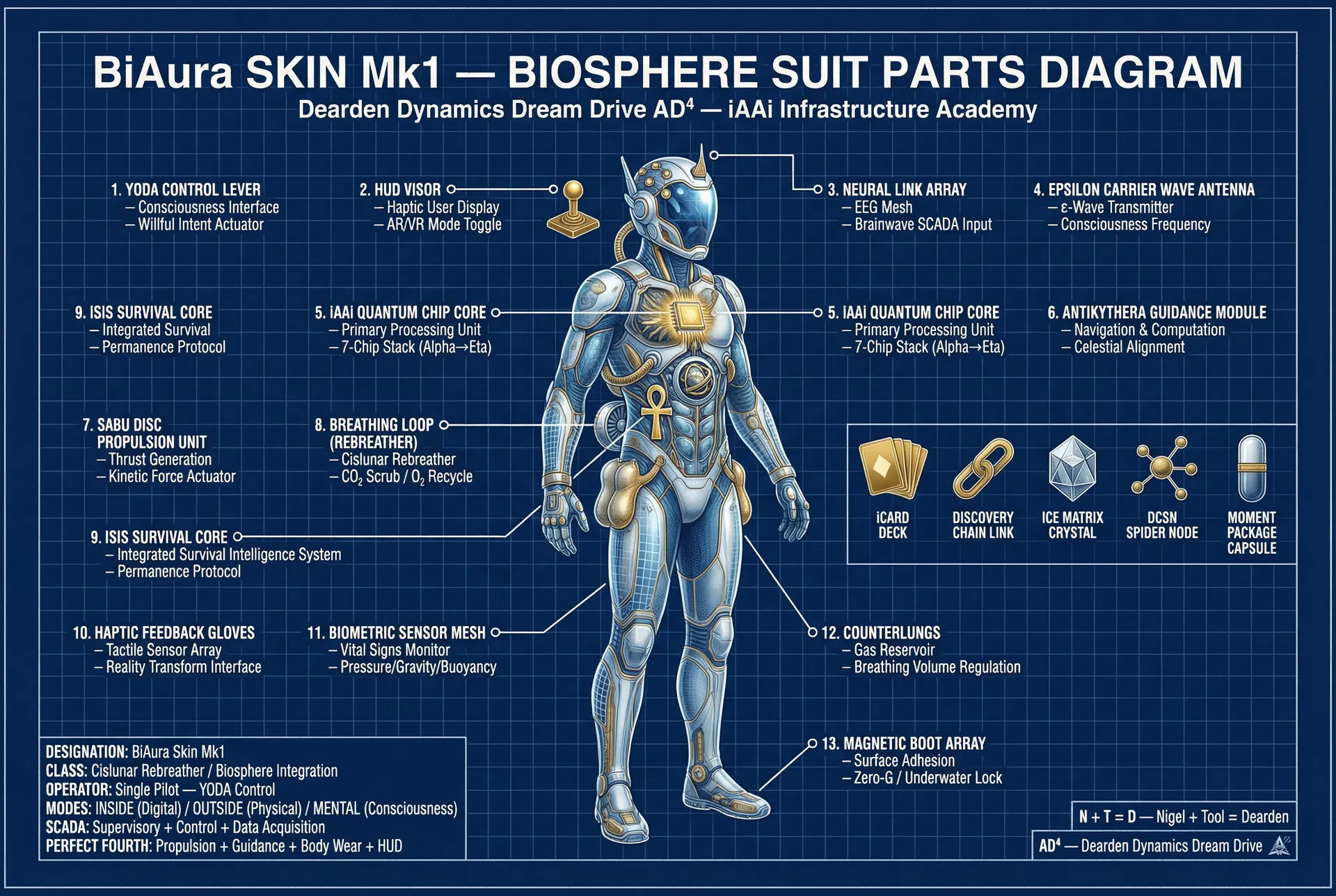 BiAura Skin Mk1 — Parts Diagram (Blueprint)