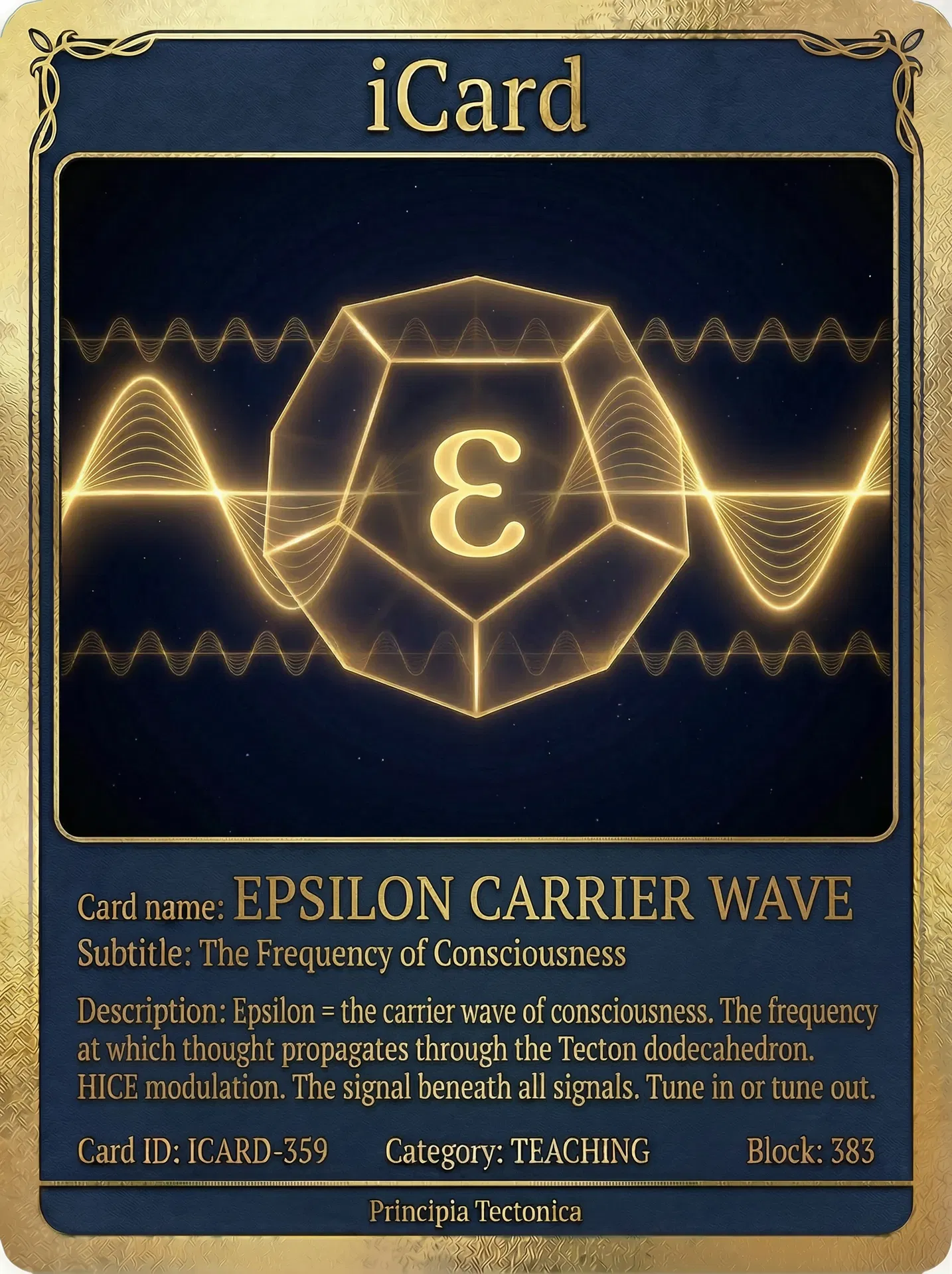 Epsilon Carrier Wave — Frequency of Consciousness