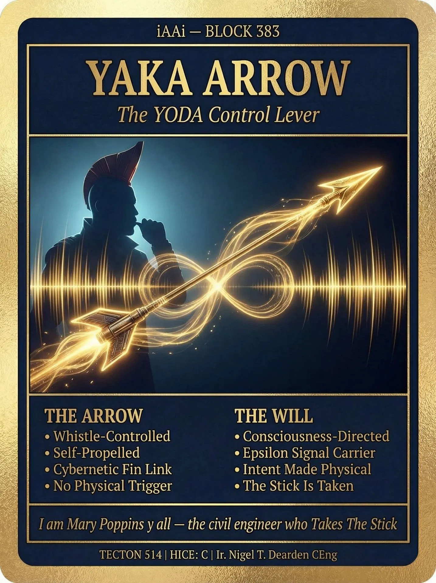 Yaka Arrow — The YODA Control Lever