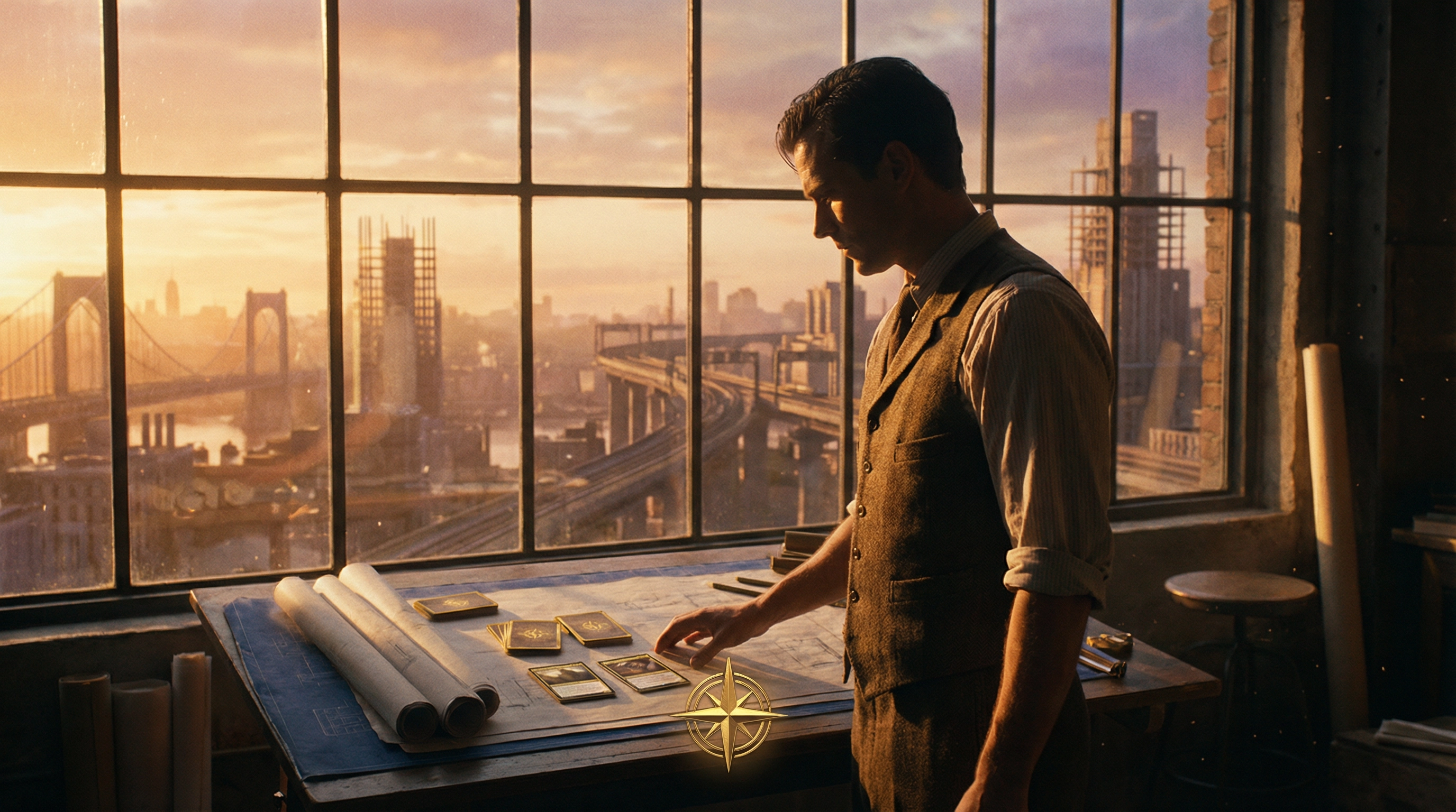 Reference — Engineer at Drafting Table