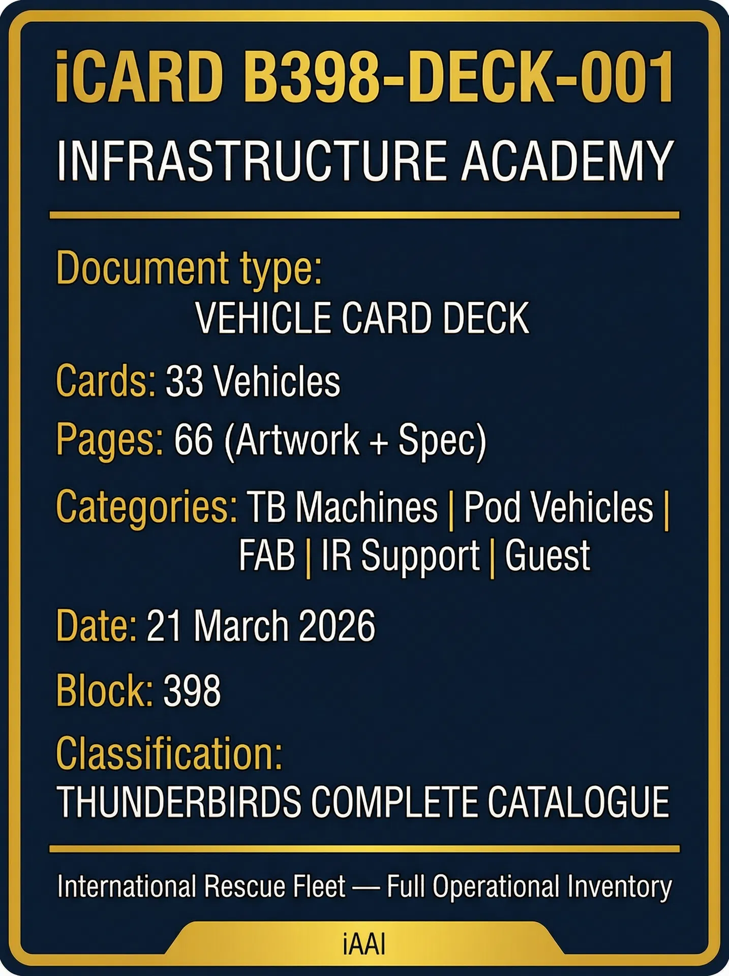 iCard B398-DECK-001