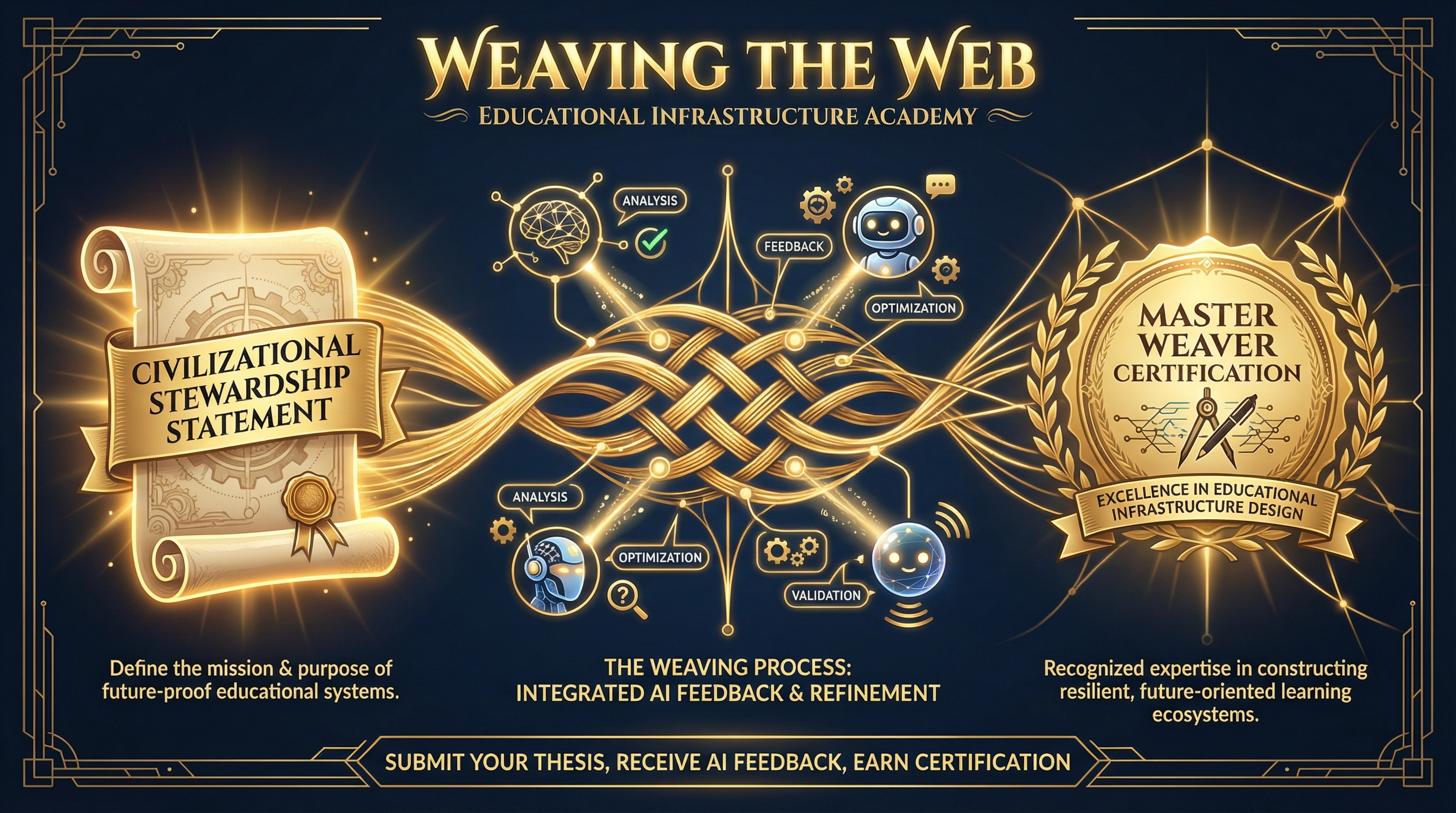 Weaving the Web — Thesis submission, AI feedback, Master Weaver Certification