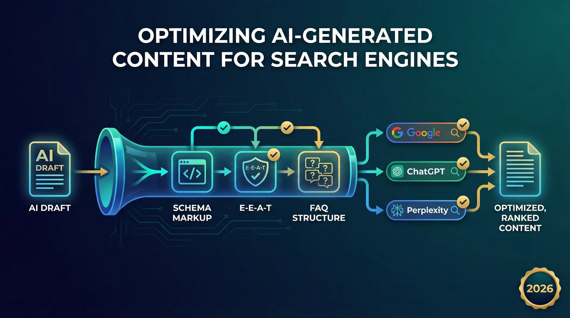Best practices for optimizing AI-generated content for search engines in 2026
