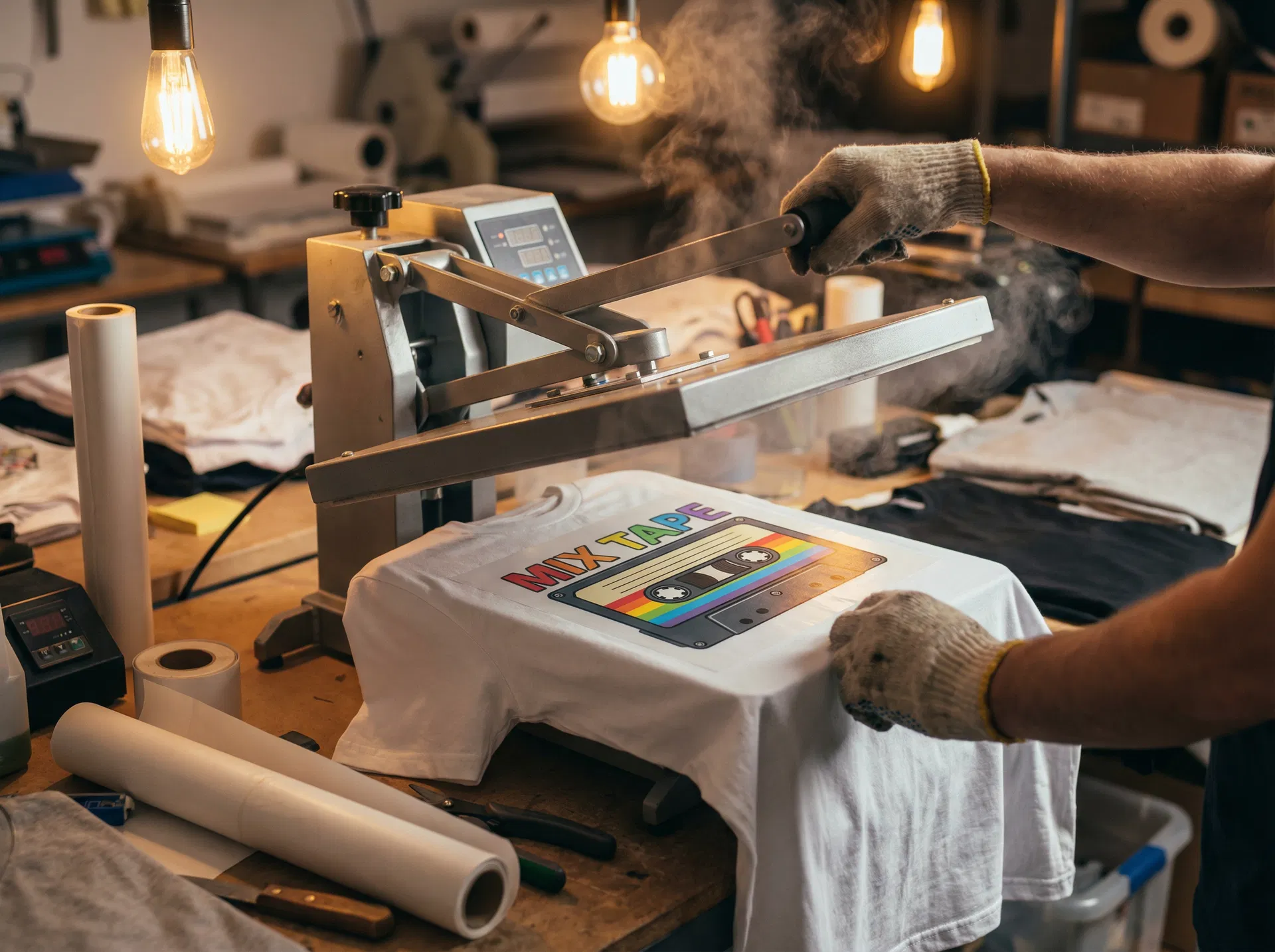 Processo de impressão por transferência a calor na Gráfica Ansiães