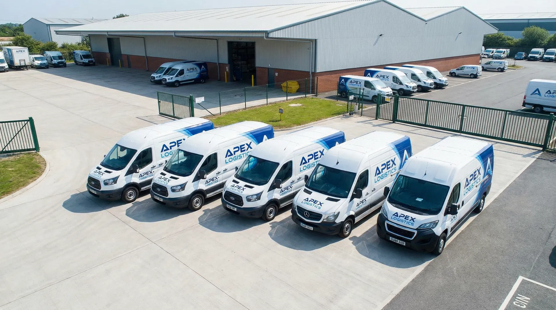 Frota de viaturas comerciais uniformizadas com decoração em vinil — Gráfica Ansiães