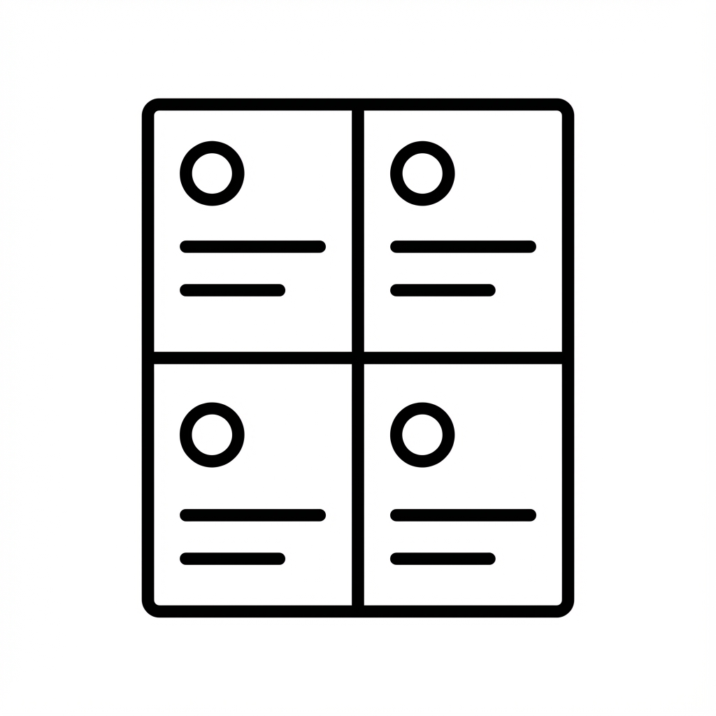 メニュー・マトリクス図