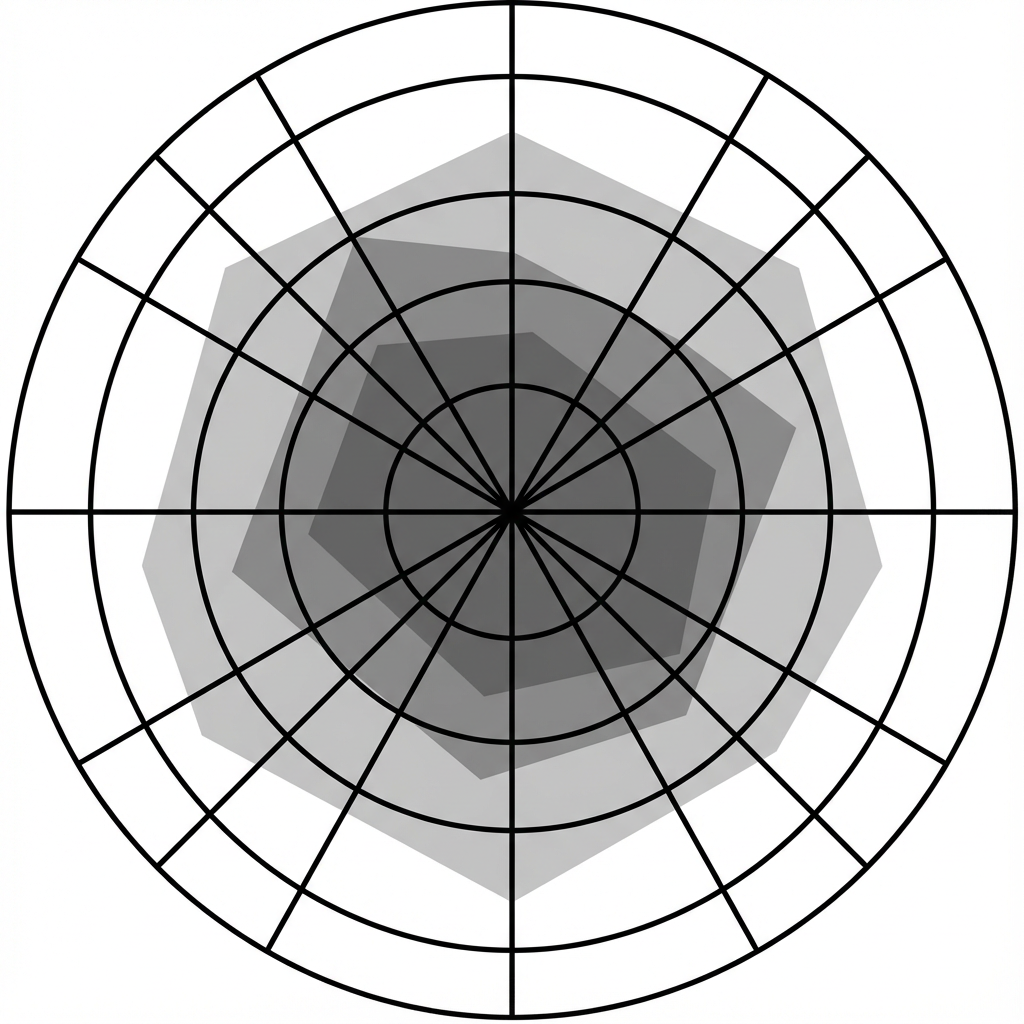 積み上げレーダーチャート