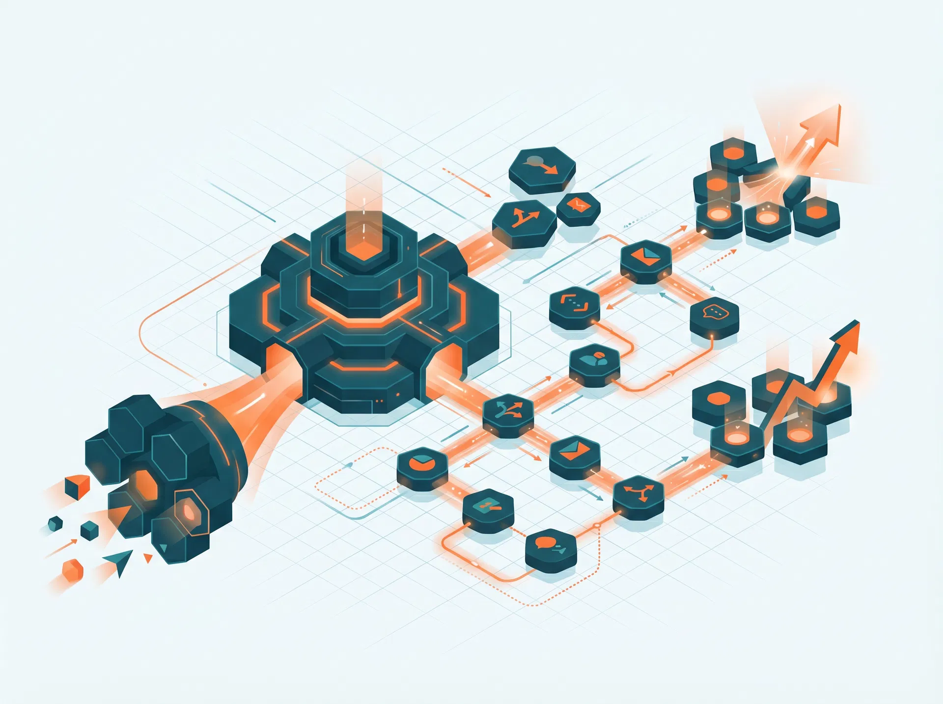 The WYZ System marketing automation system diagram showing interconnected pipeline flows