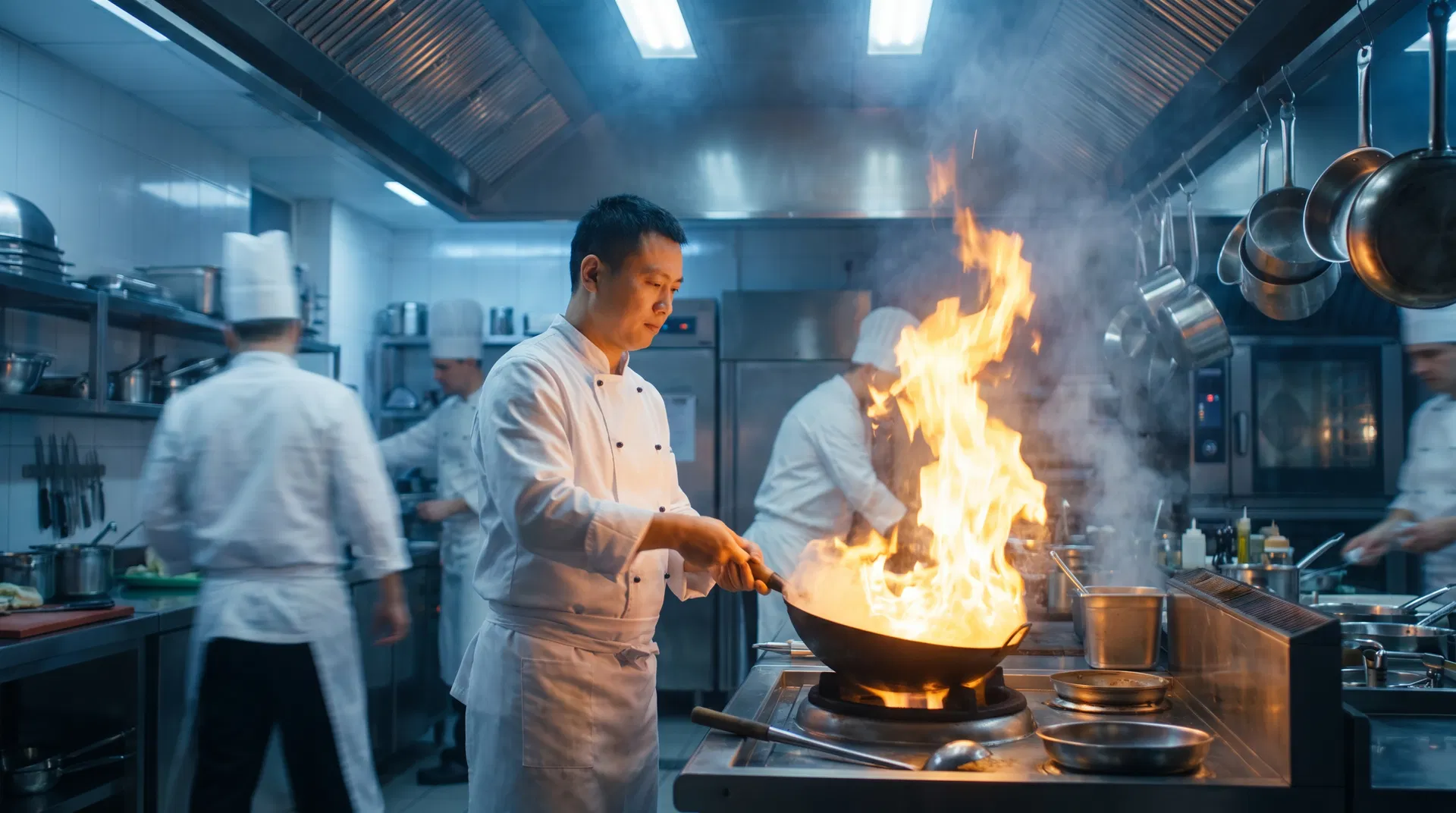 Professional hotel kitchen