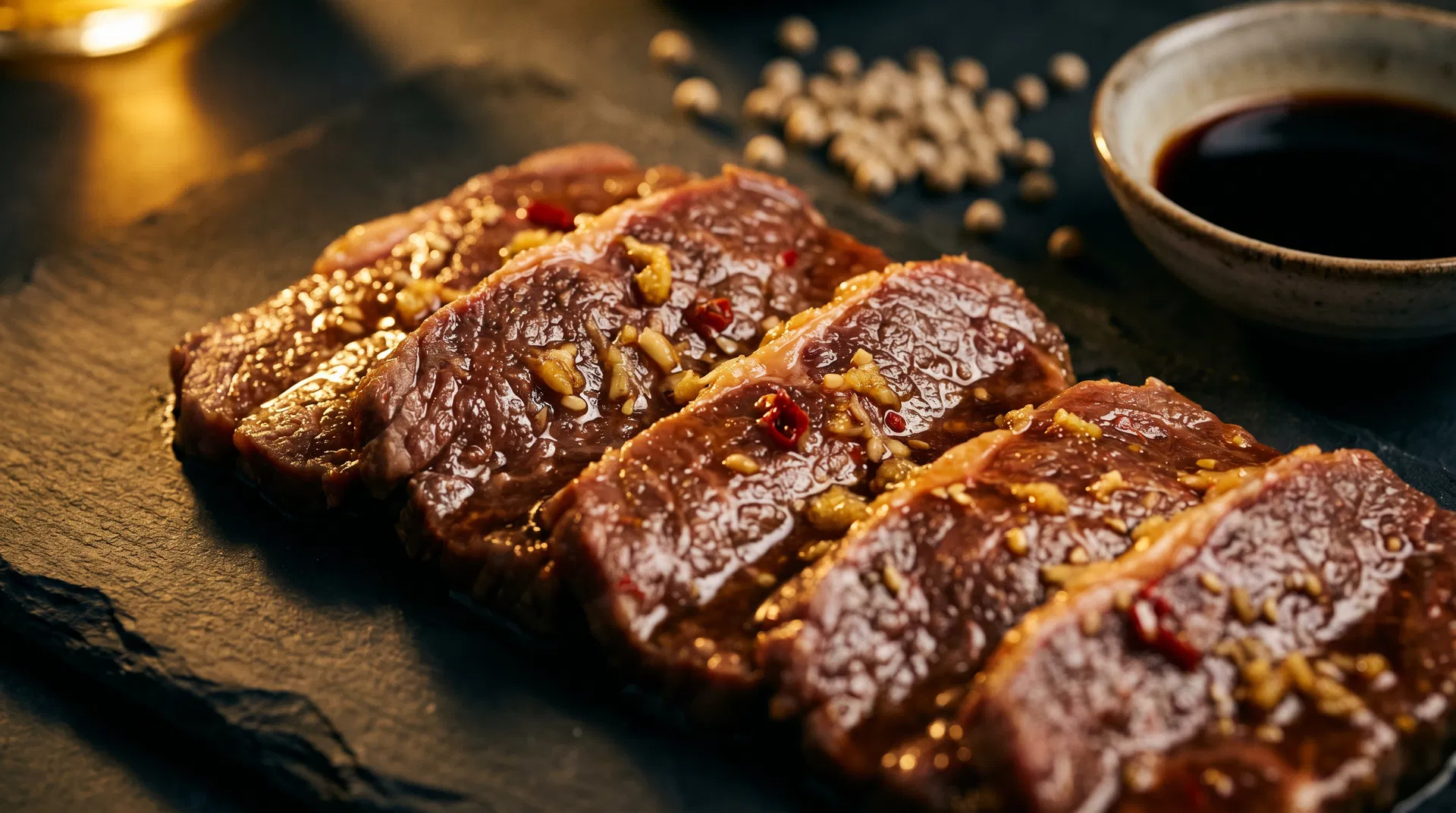 Premium marinated beef