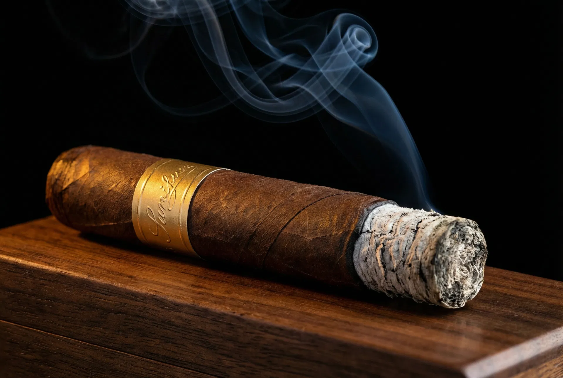 Premium cigar close-up