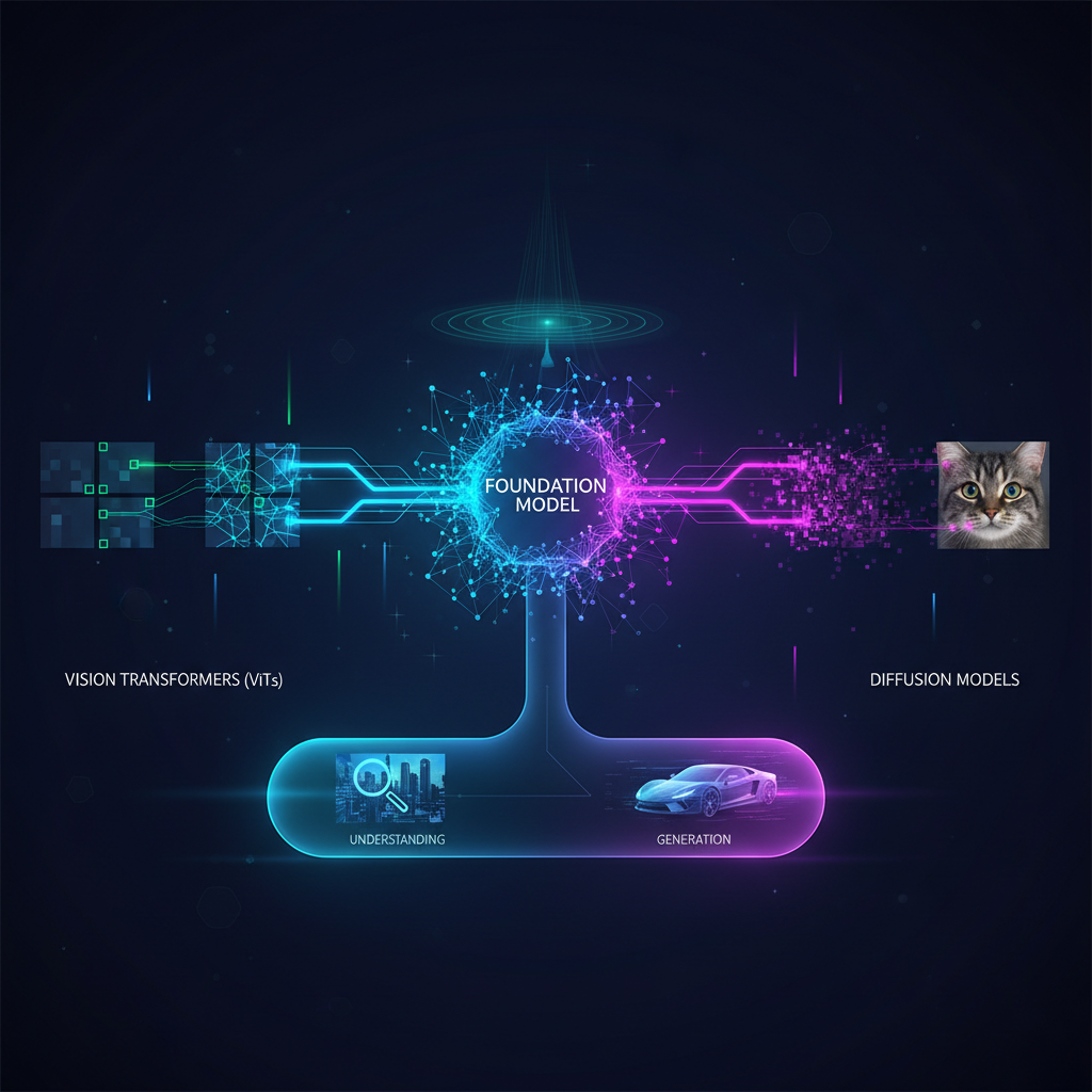 Foundation Models in Computer Vision: The Revolution of ViTs and Diffusion Models
