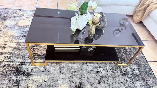 Black Glass Coffee table 3