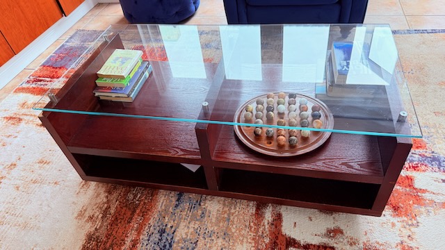 Plain Glass Coffee table set 1