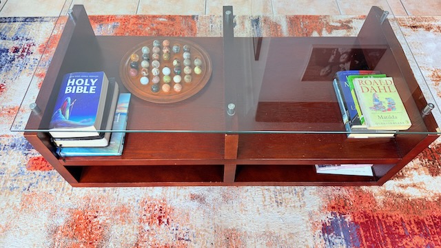 Plain Glass Coffee table set 3