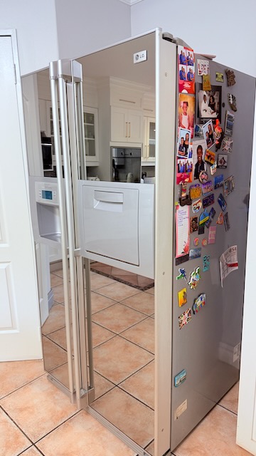 Silver LG Double Door Fridge 1