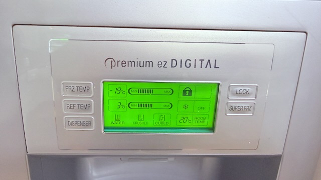 Silver LG Double Door Fridge 2