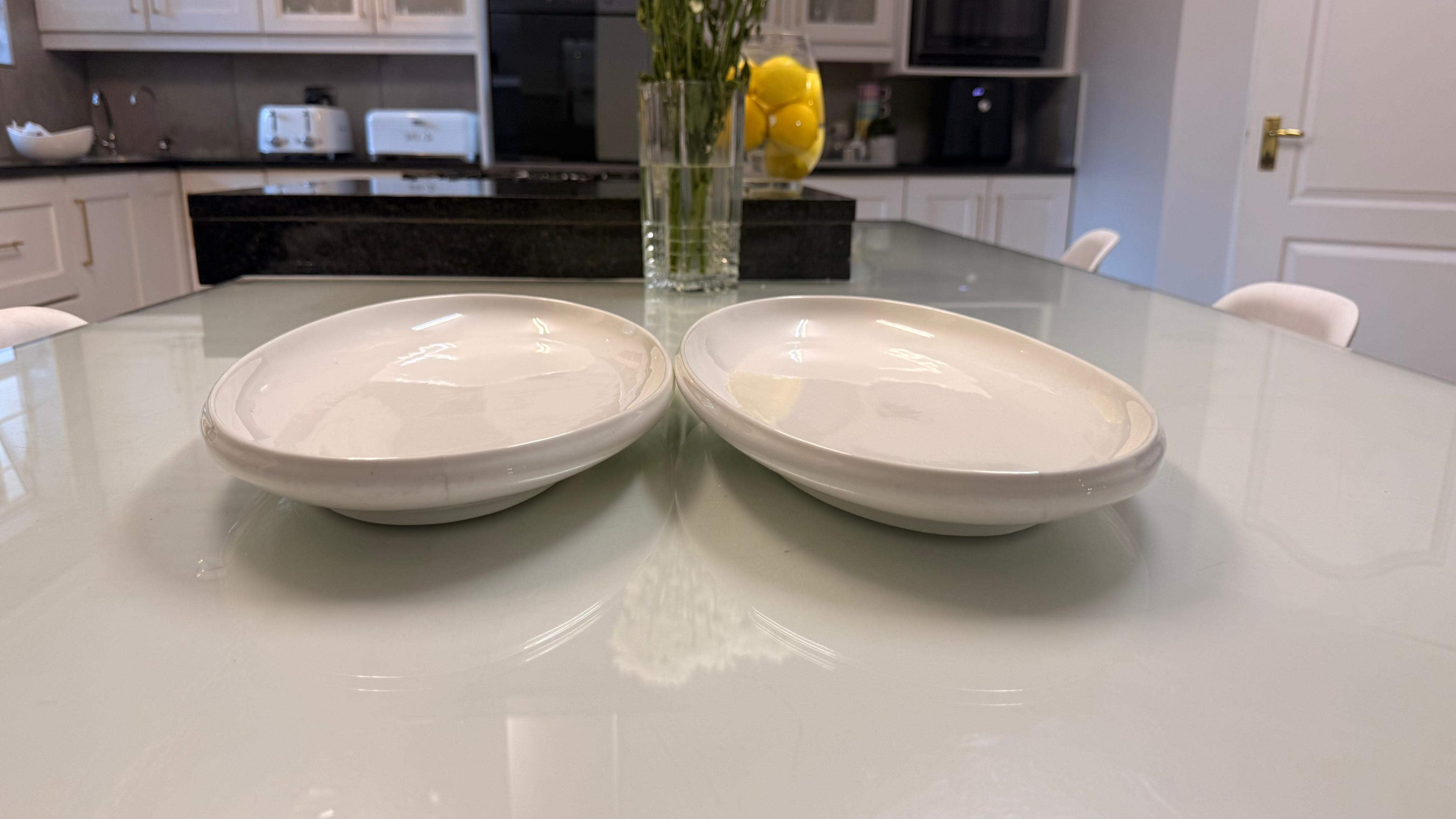 Large white platters set  1