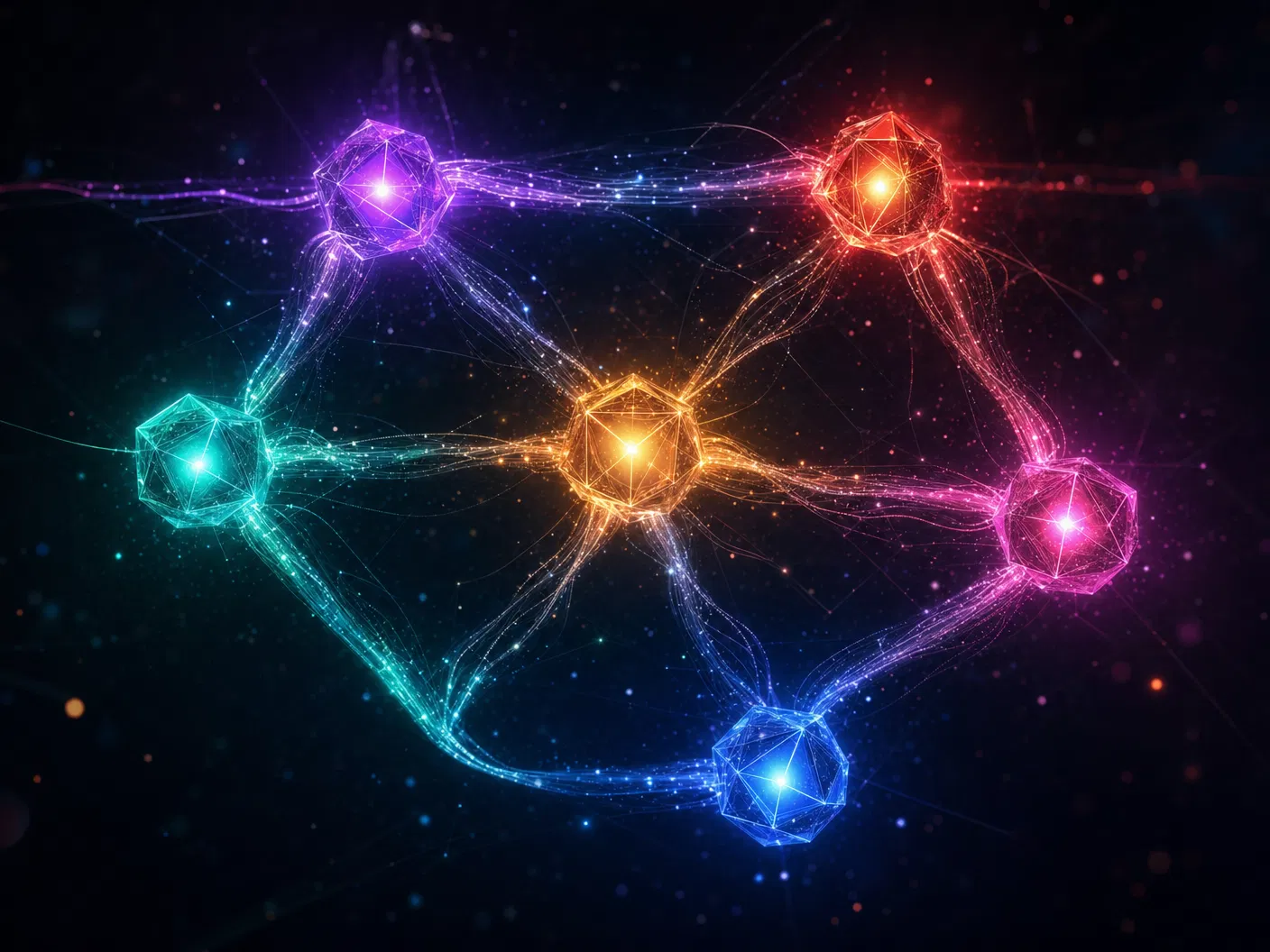 6-agent network visualization