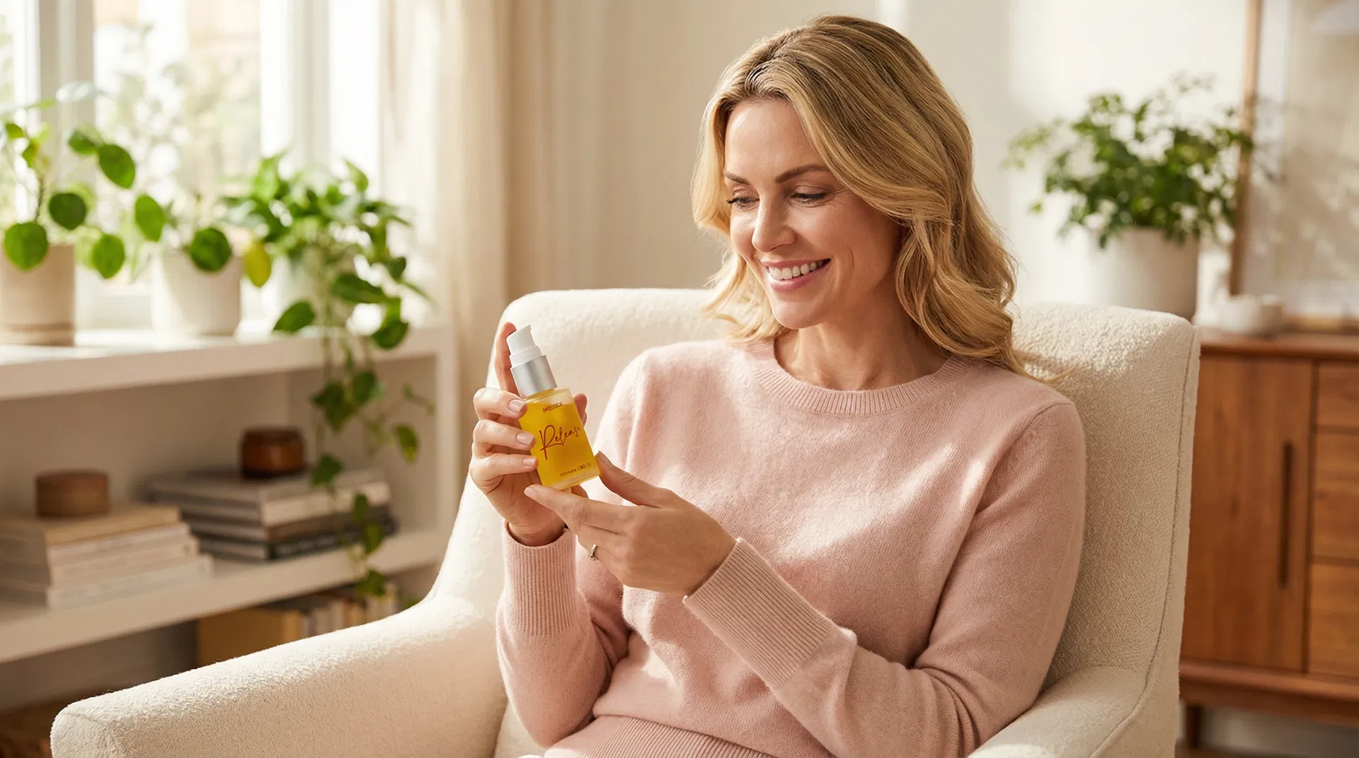 Woman feeling empowered