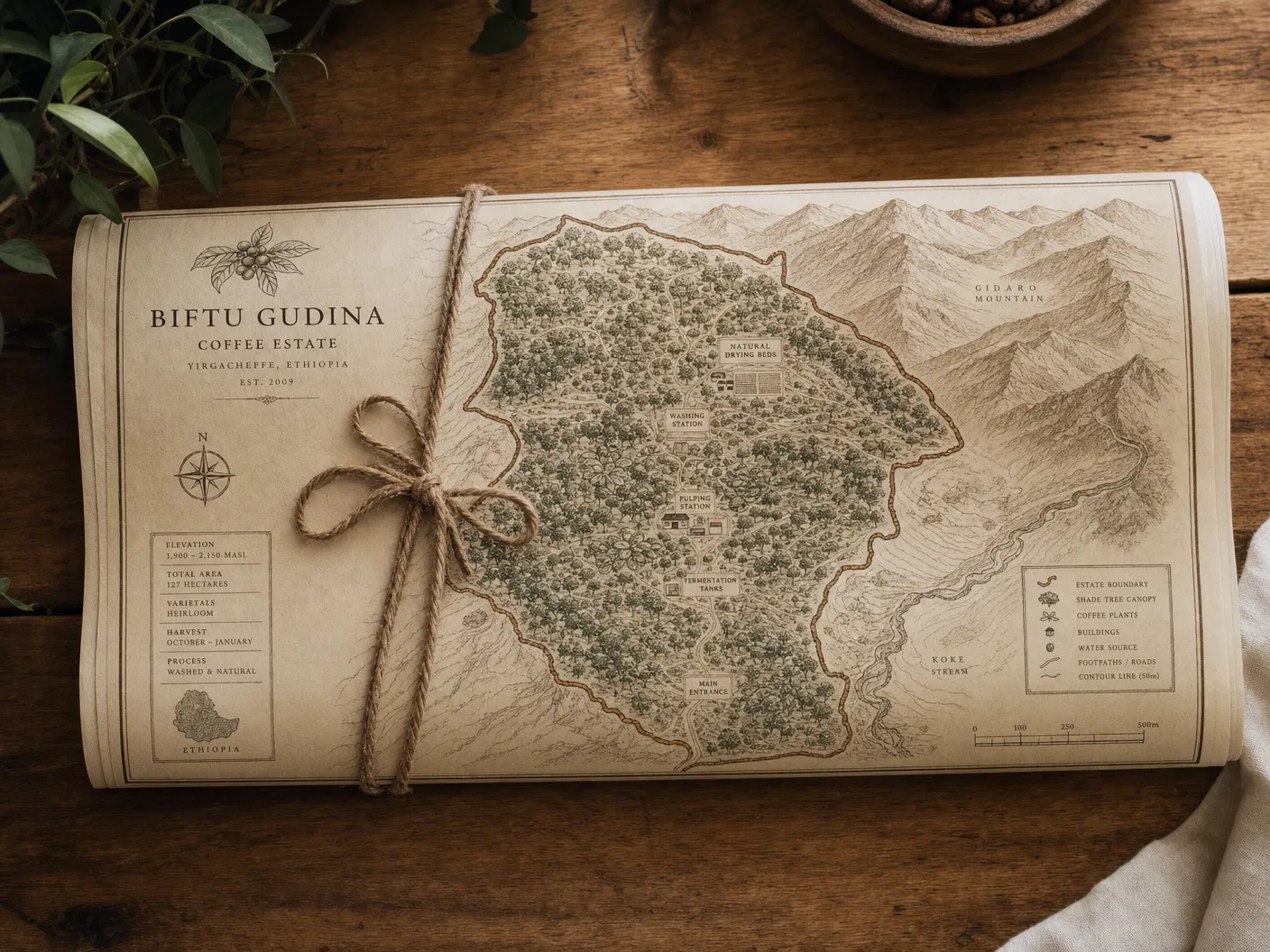 Single-Origin Coffee Estate Maps