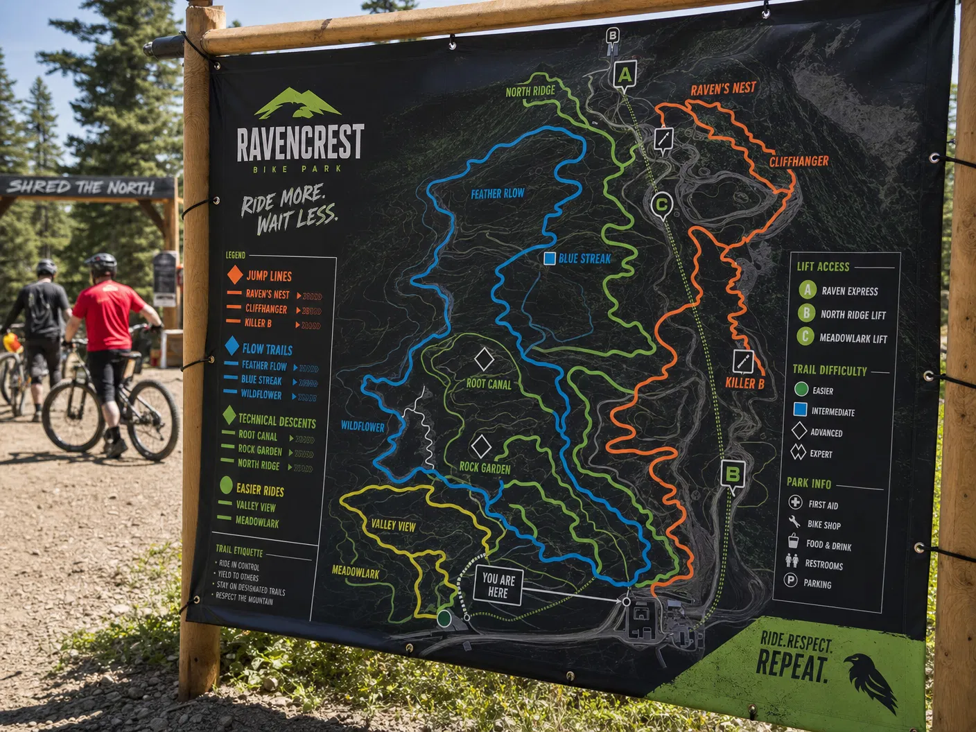 Custom Trail Design Map