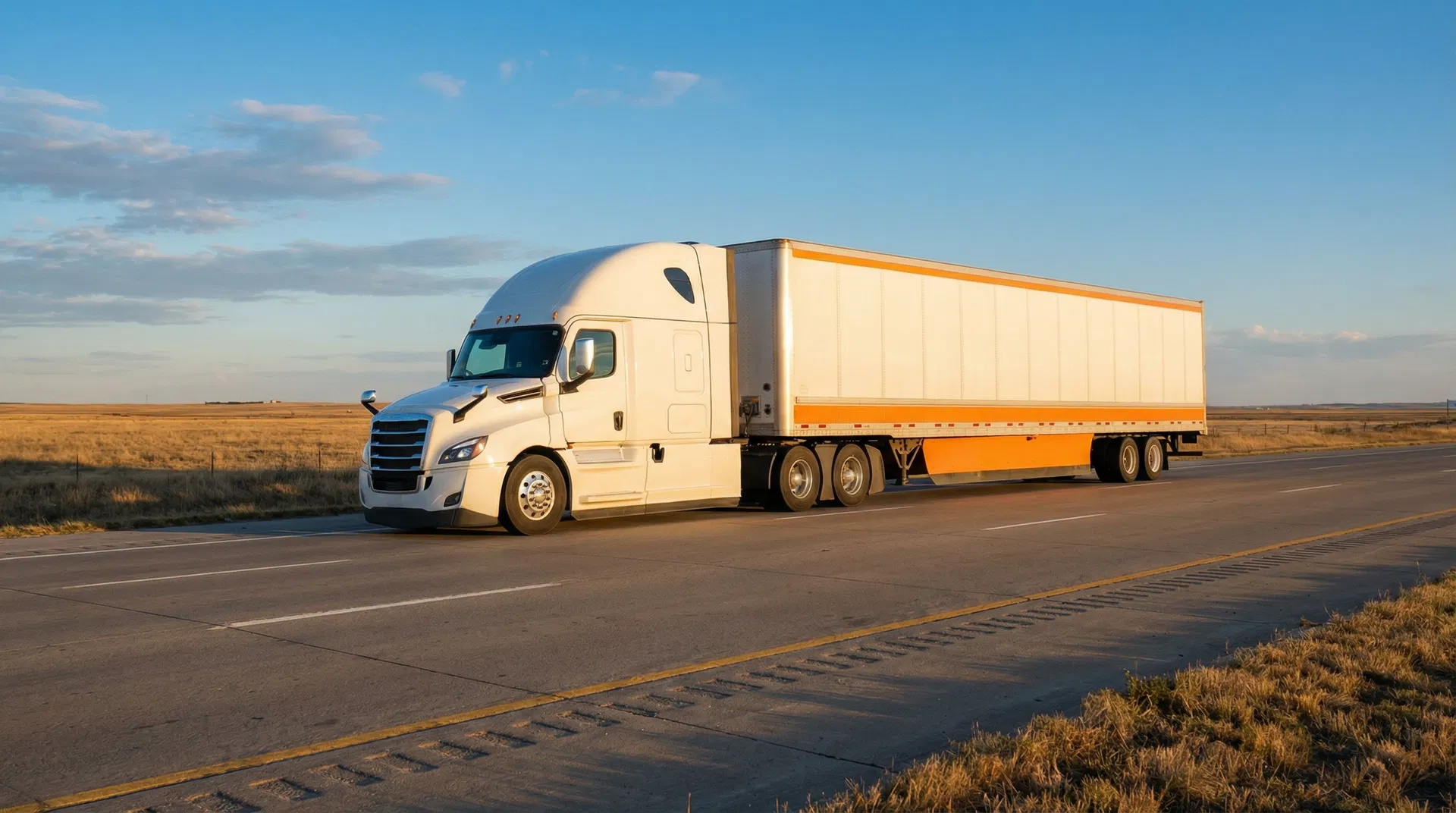 Freight truck on highway