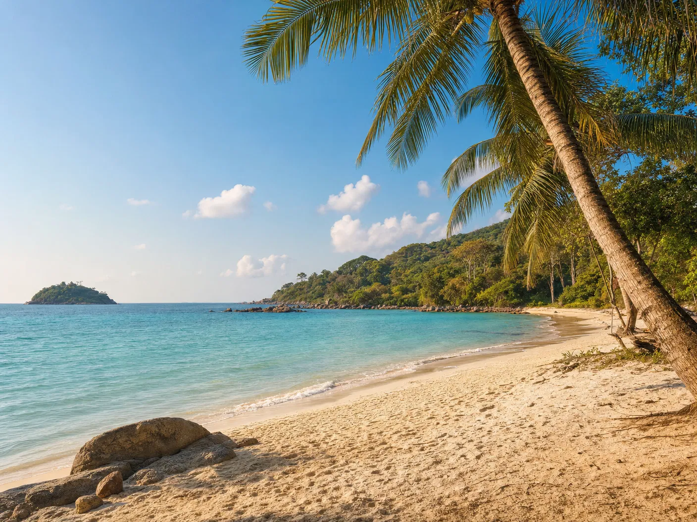 A scenic Phuket beach for private taxi trips