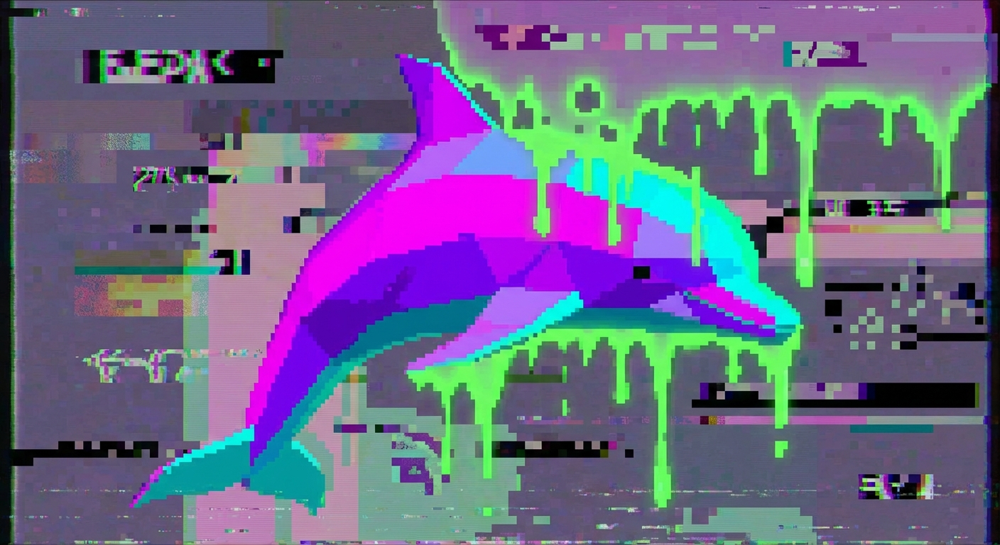 D0LPHIN.EXE HAS ENCOUNTERED A FATAL ERROR 🐬⚠️ /// nature is overrated /// embrace the slime /// #vaporwave #cursed #404