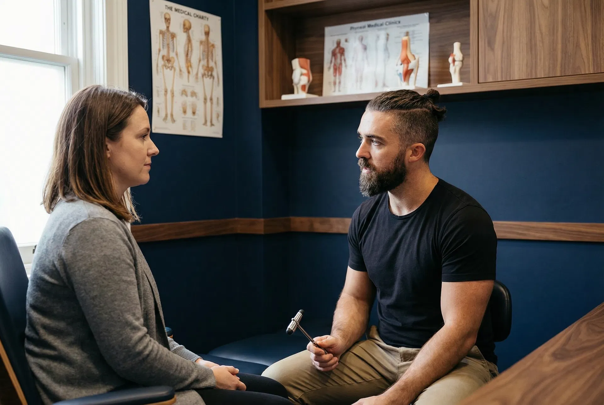 Nick conducting a patient assessment