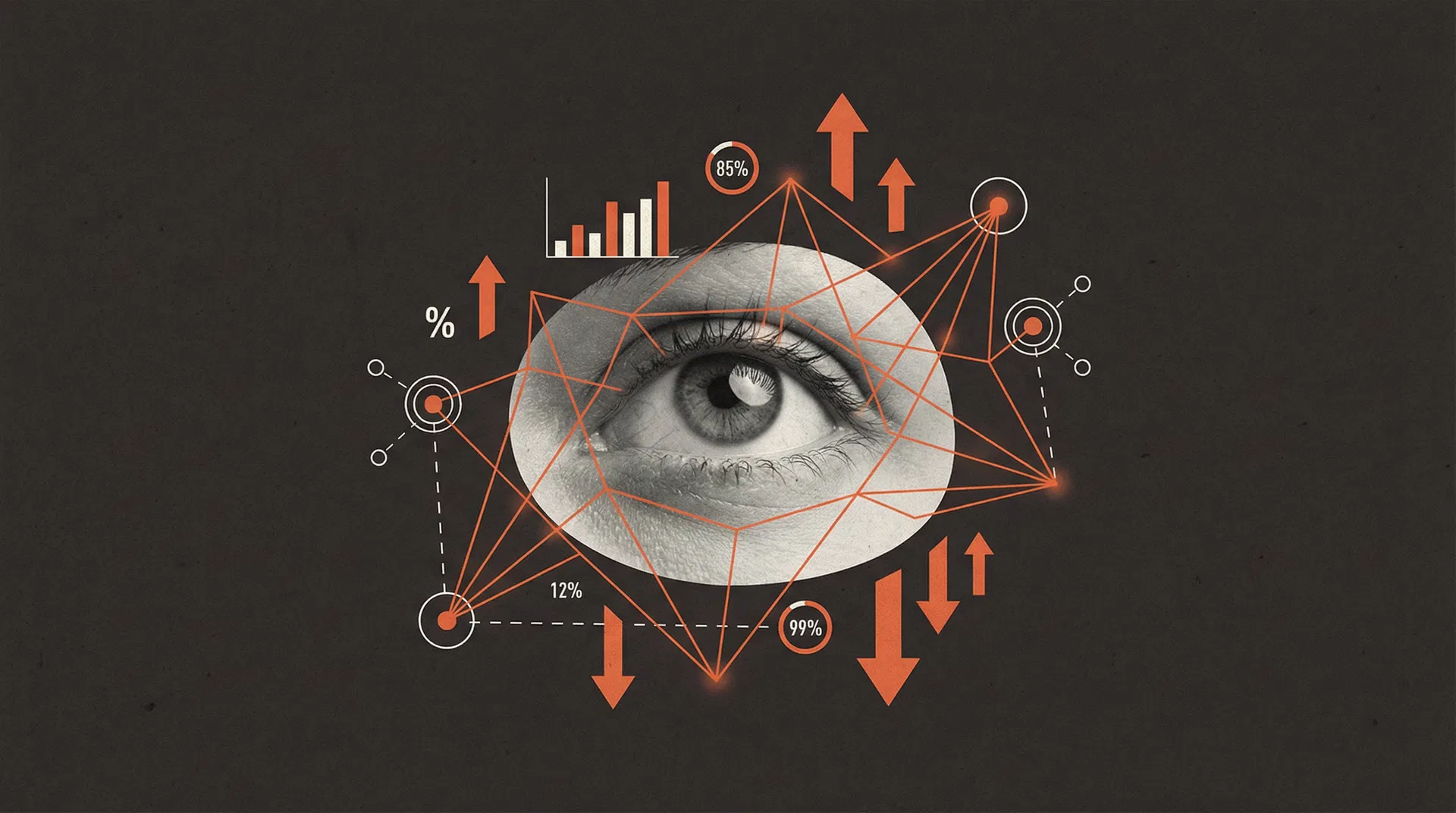 AI visibility measurement dashboard with data analytics charts and brand monitoring metrics