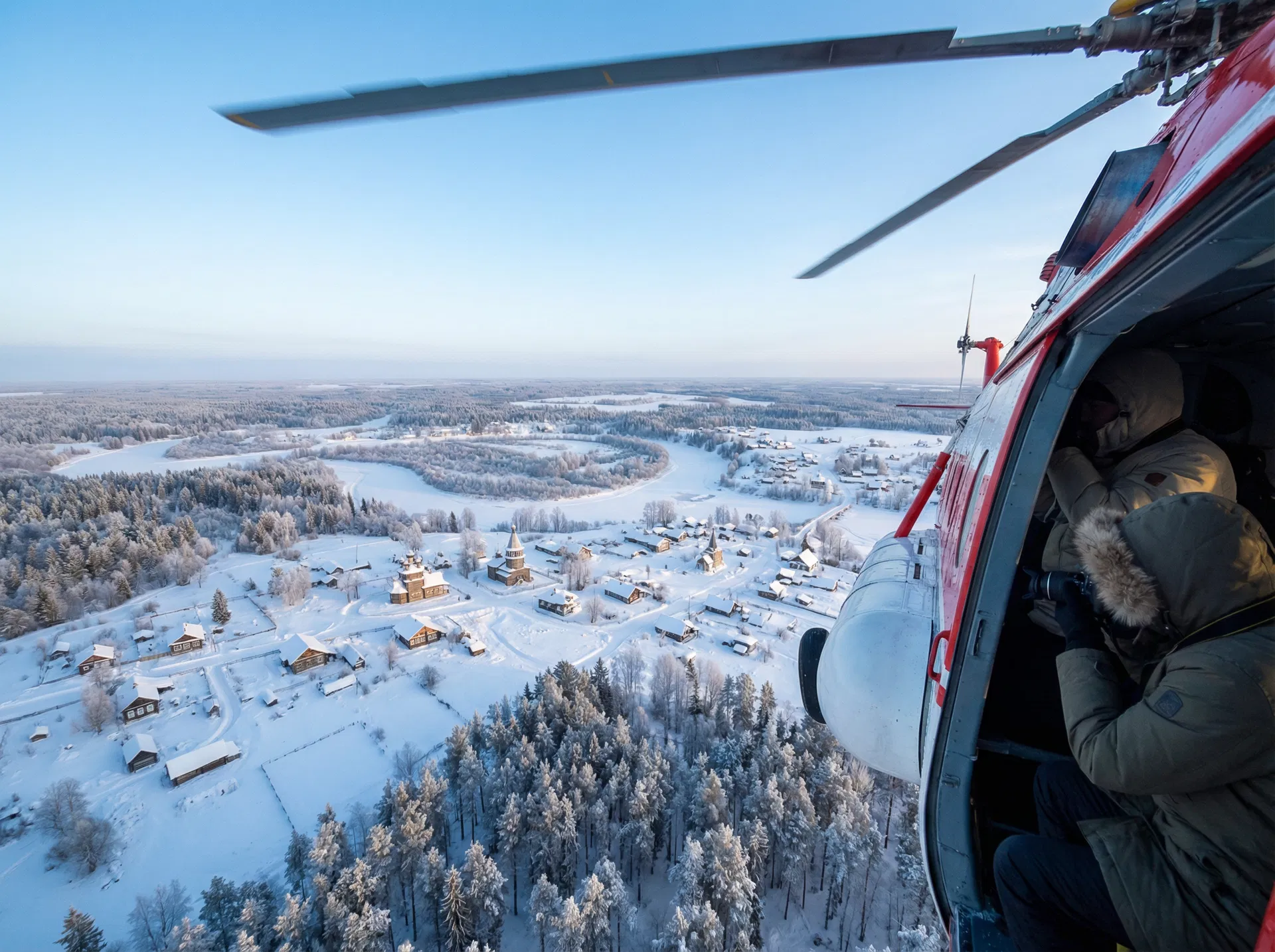 جولة الهليكوبتر الريفية